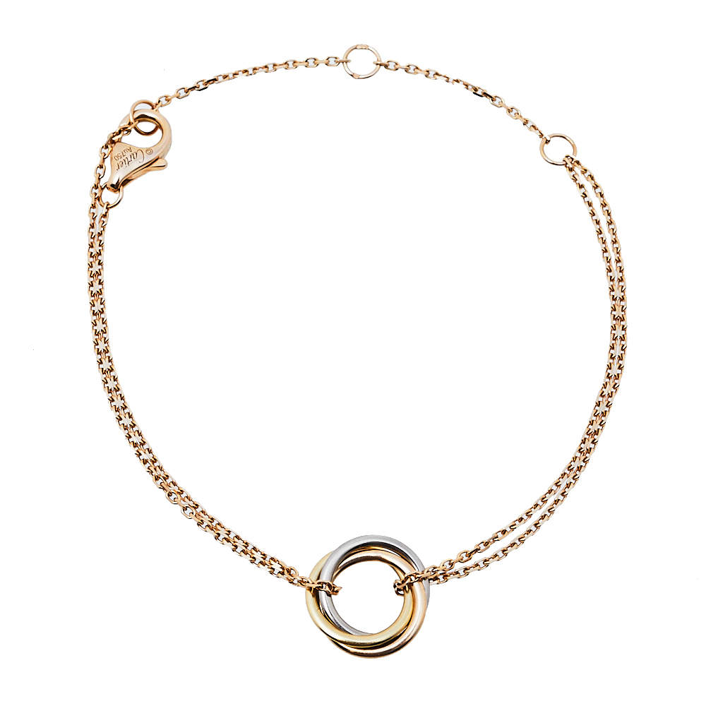 مملوكة مسبقًا سوار كارتييه ترينيتي ذهب ثلاثي اللون عيار 18