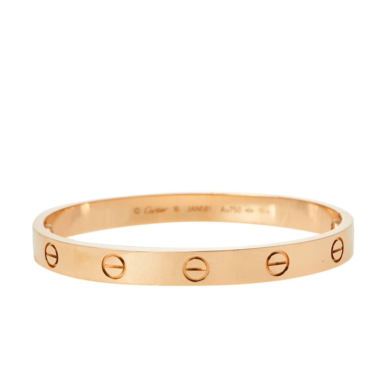 مملوكة مسبقًا سوار كارتييه لوف ذهب وردي عيار 18 16