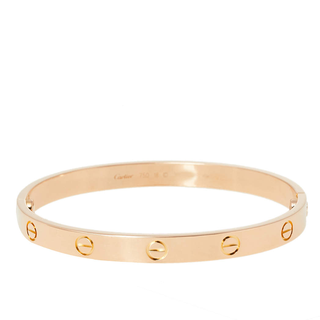 مملوكة مسبقًا Cartier Love 18K Rose Gold Bracelet 18