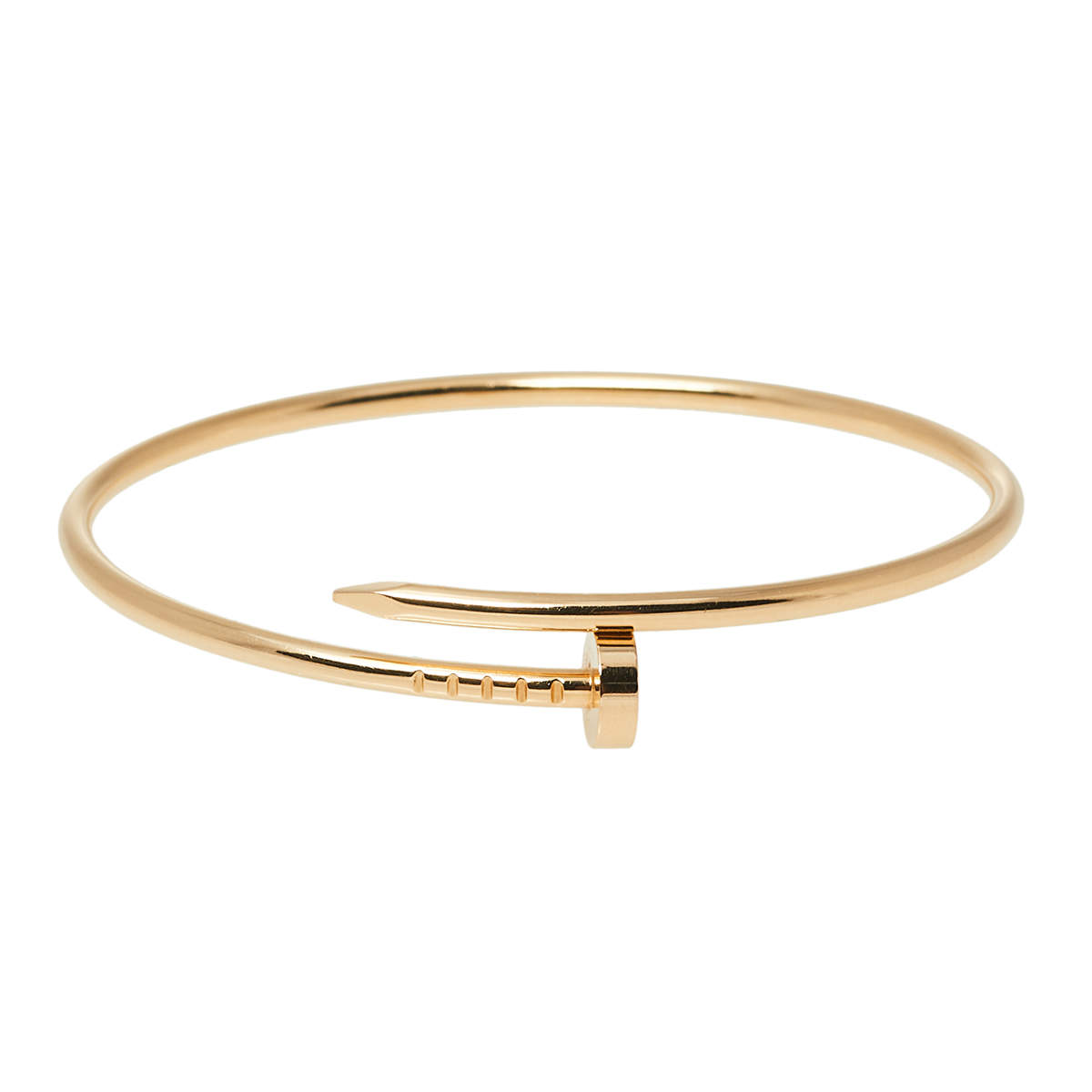 Pre Owned Cartier Juste Un Clou 18K Yellow Gold Narrow SM Bracelet 17