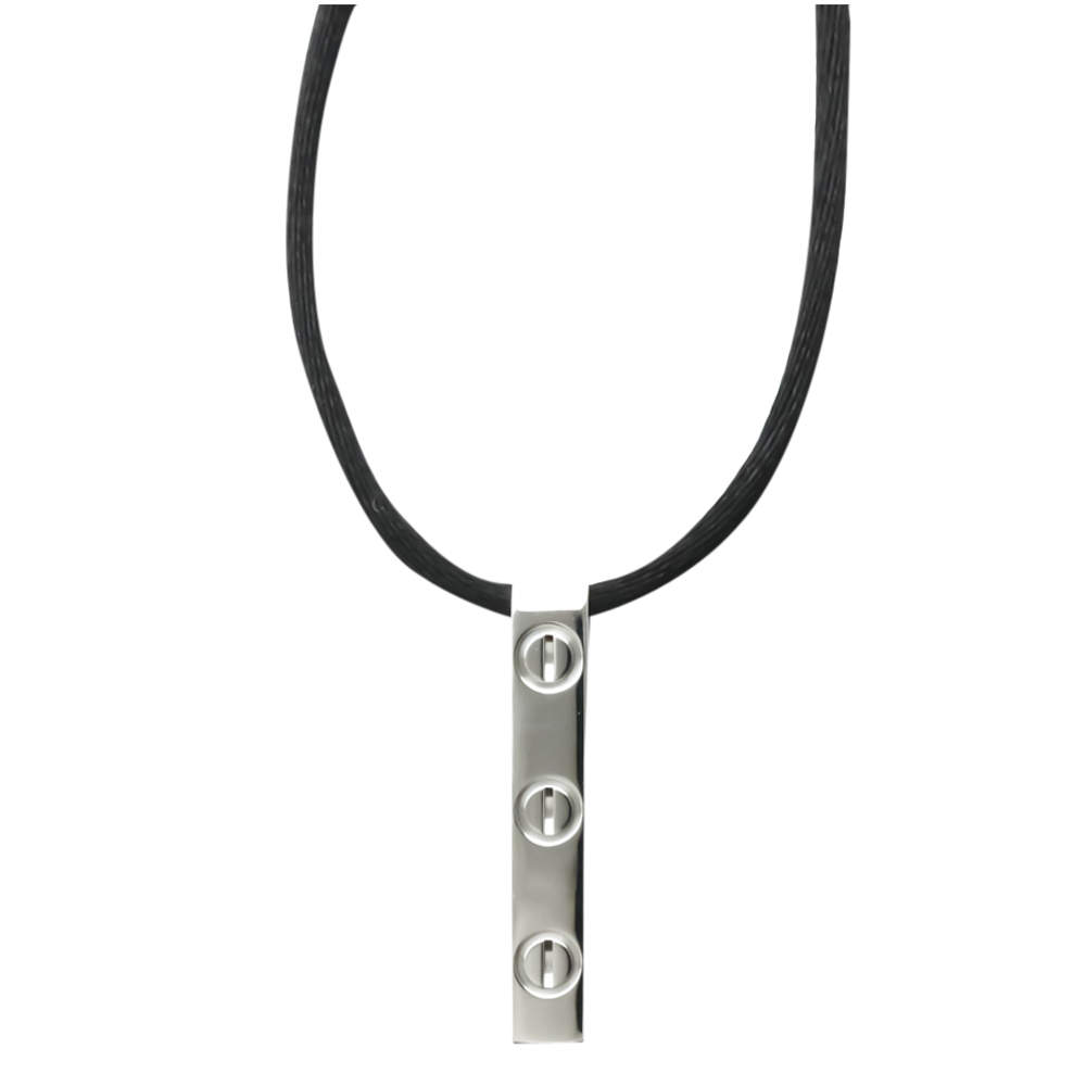 مملوكة مسبقًا Cartier Love Bar 18K White Gold Pendant Necklace 