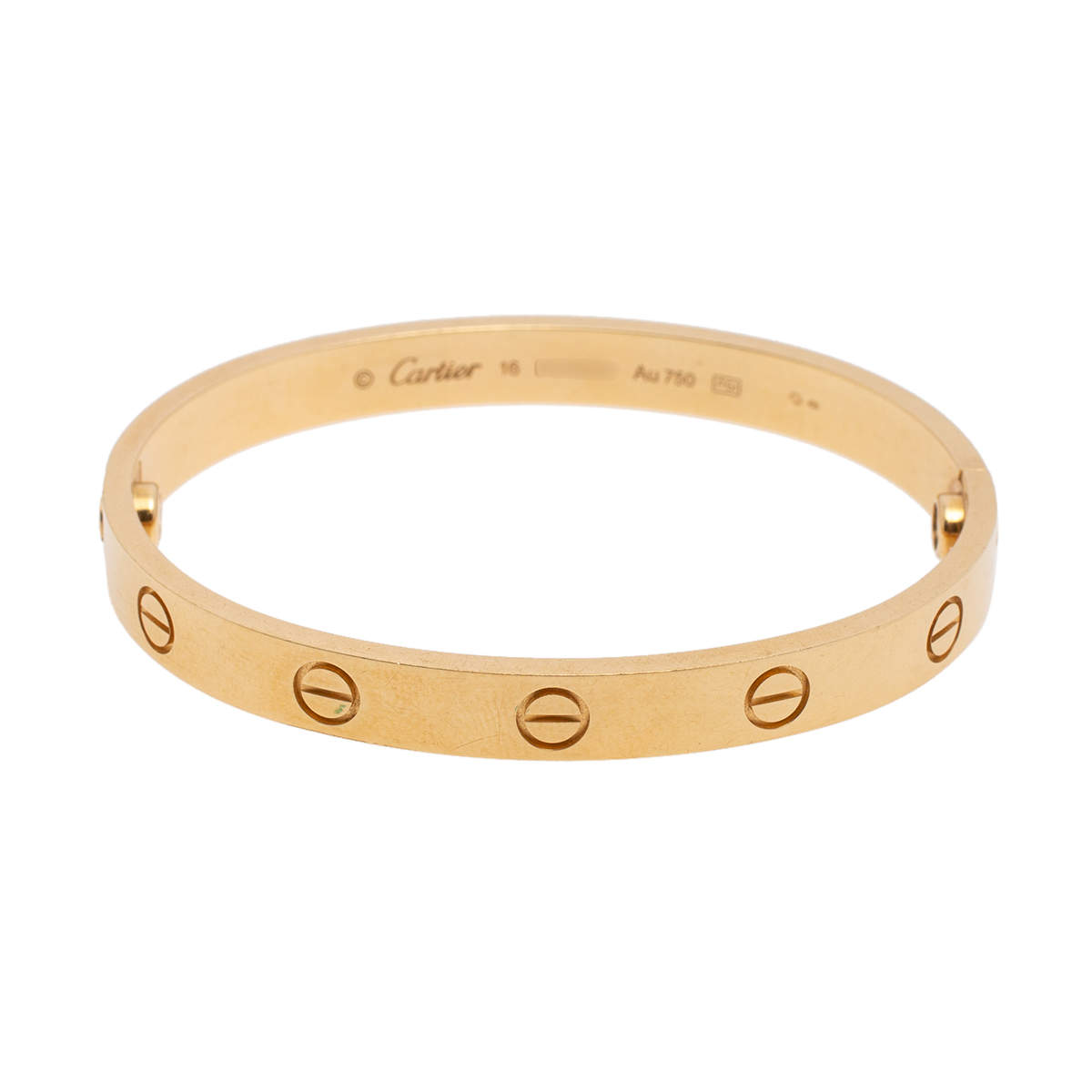 Pre Owned سوار كارتييه لوف ذهب أصفر عيار 18 16