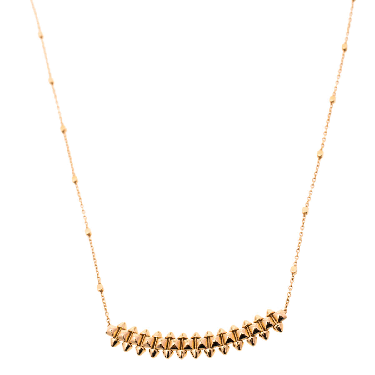 Pre Owned Cartier Clash De Cartier 18K Rose Gold Necklace Small Model