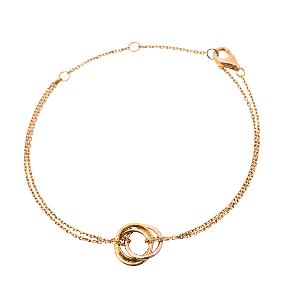 Pre Owned Cartier Trinity 18K Three Tone Gold Bracelet