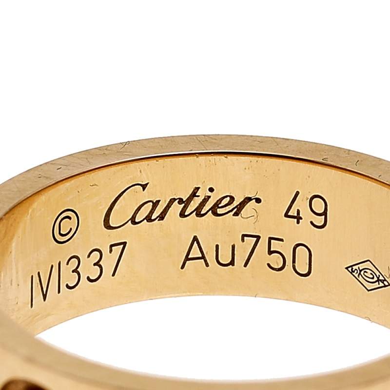 size 49 cartier ring