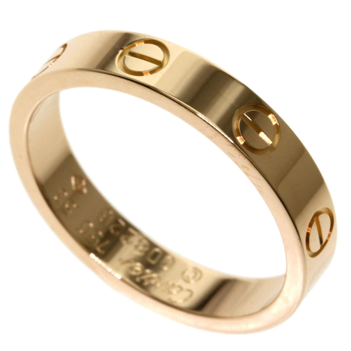 Pre Owned Cartier Love 18K Rose Gold Ring EU 53