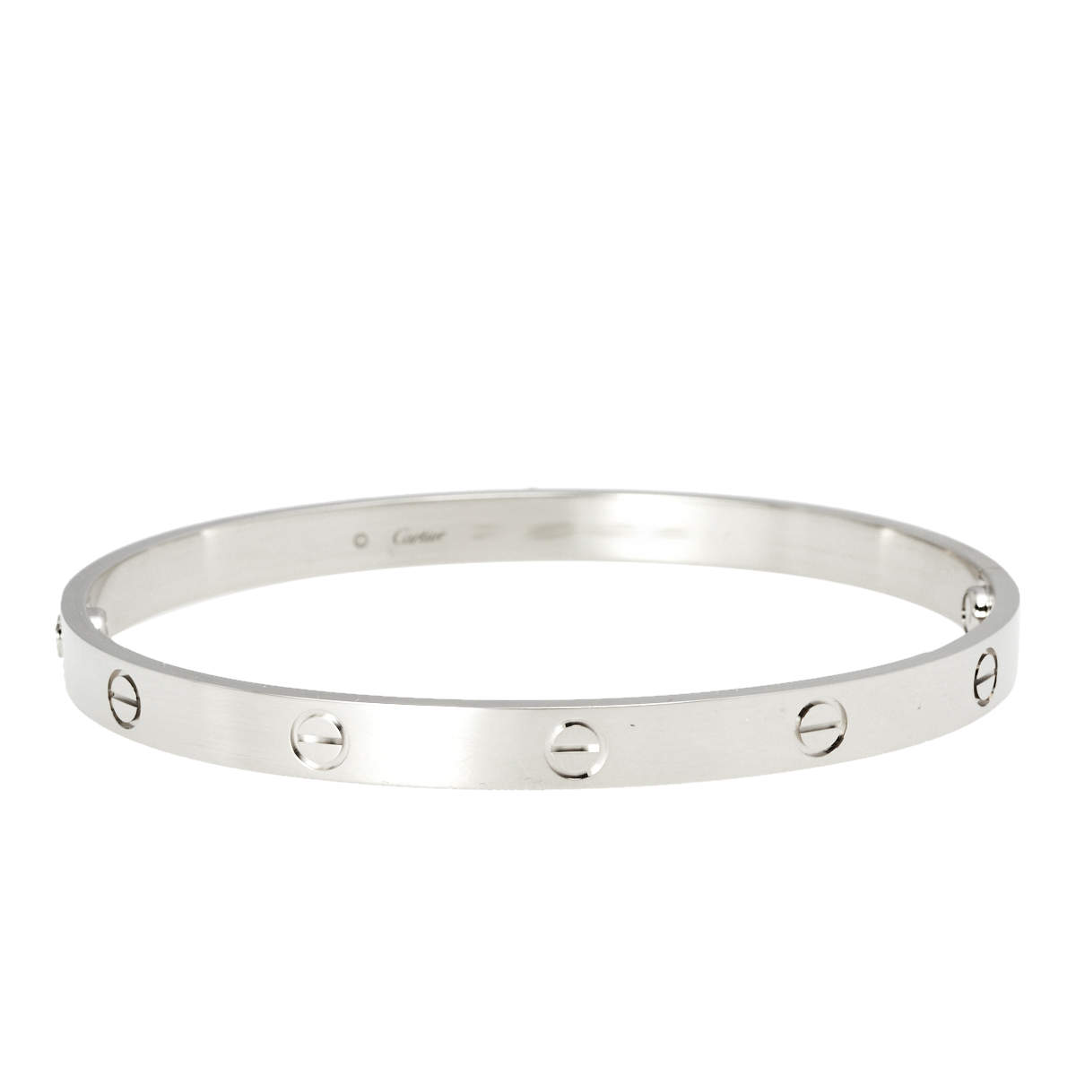 Cartier Love 18k White Gold Bracelet Cartier | The Luxury Closet