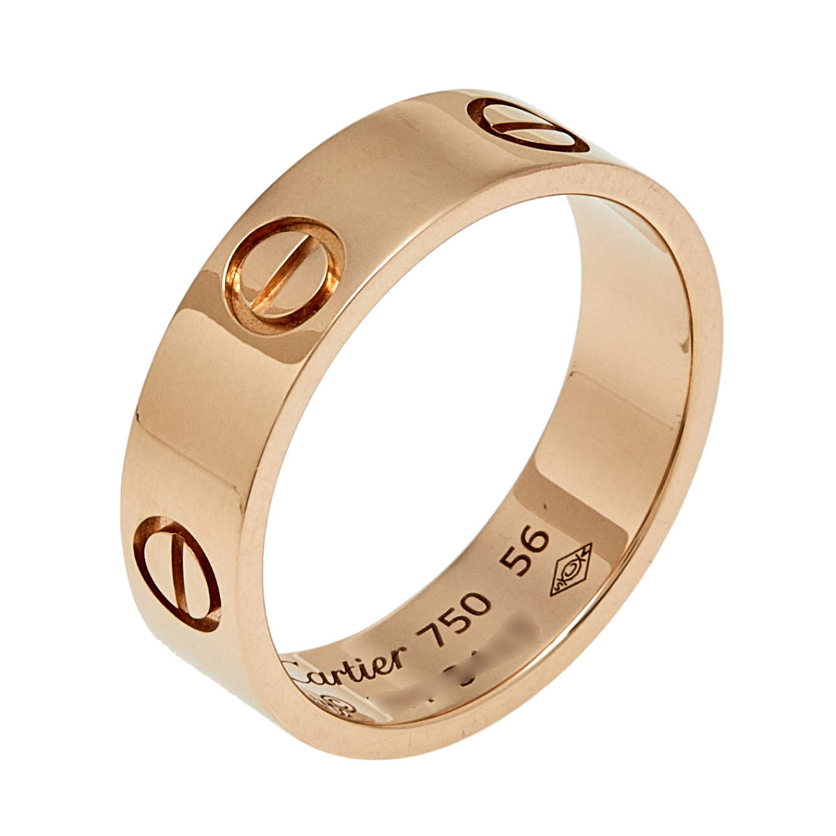 مملوكة مسبقًا خاتم كارتييه لوف ذهب وردي عيار 18  مقاس أوروبي 56