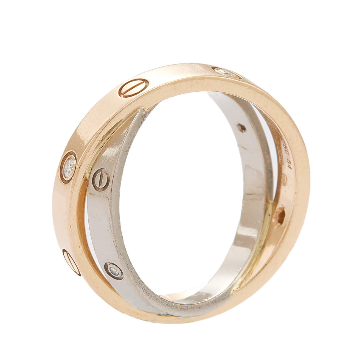 Cartier love double discount ring