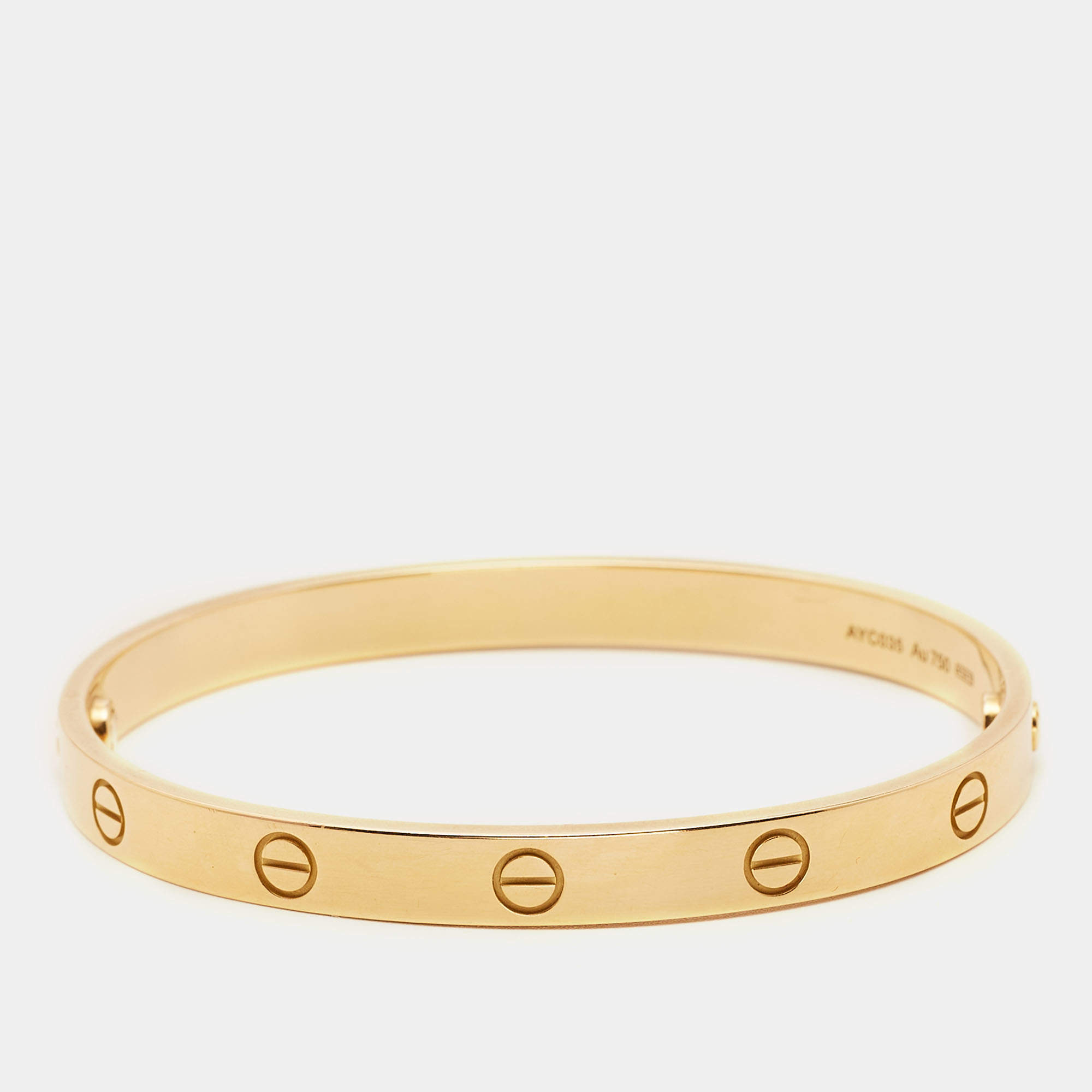 Pre Owned سوار كارتييه لوف ذهب أصفر عيار 18 مقاس 18