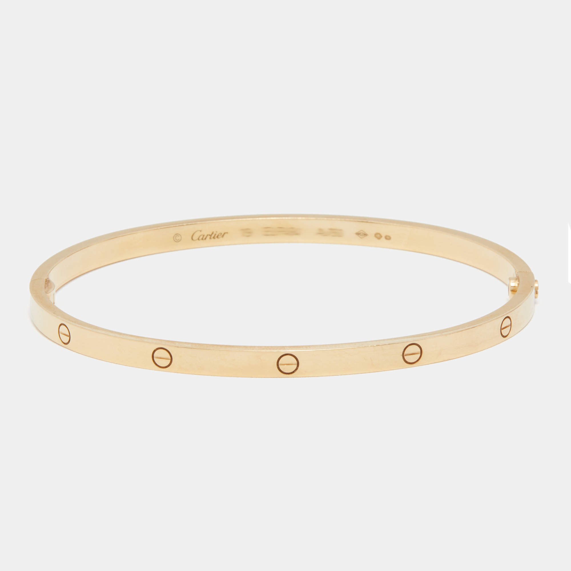 مملوكة مسبقًا Cartier Love 18k Yellow Gold Bracelet 19