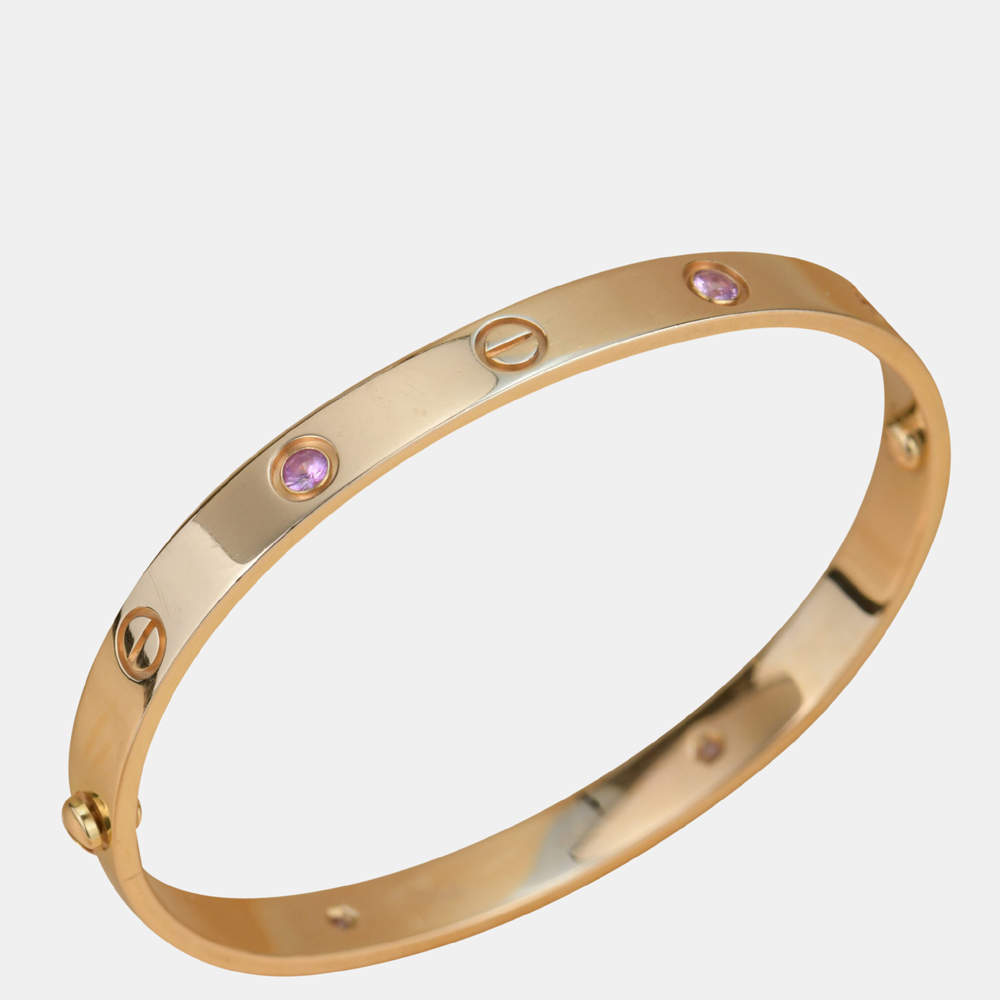 Cartier love bracelet online pink sapphire