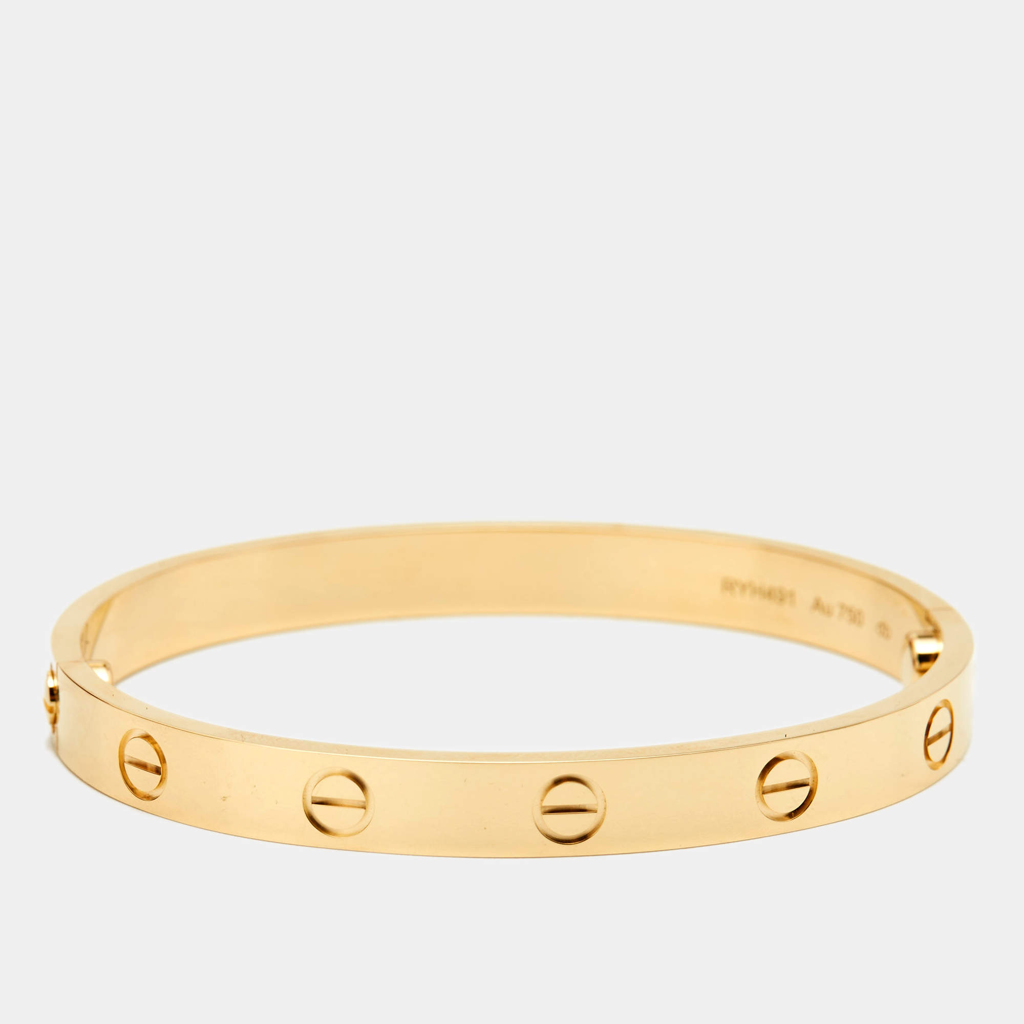 Pre Owned سوار كارتييه لوف ذهب أصفر عيار 18 مقاس 16