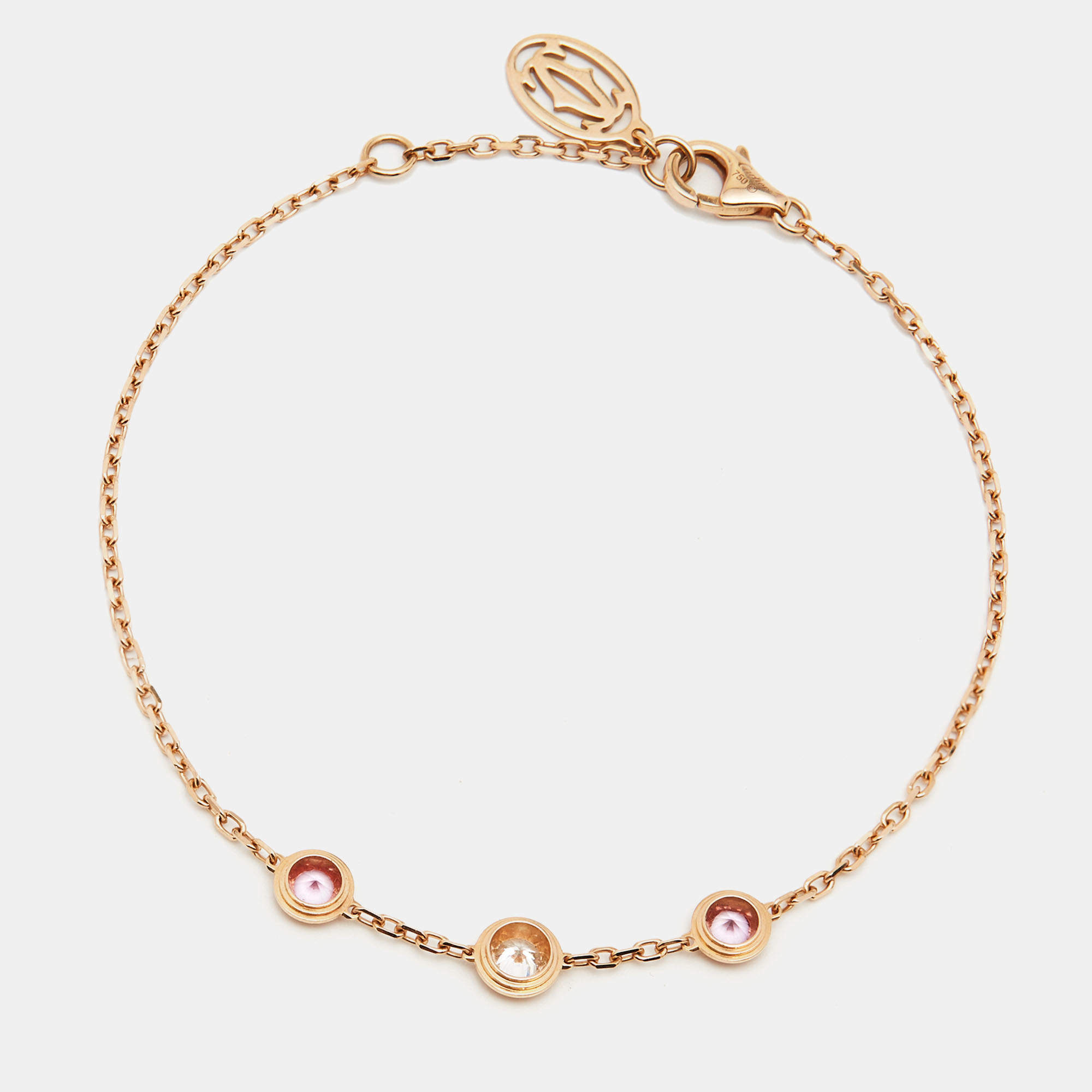 CRB6037300 - Saphirs Légers de Cartier bracelet - Pink gold, pink