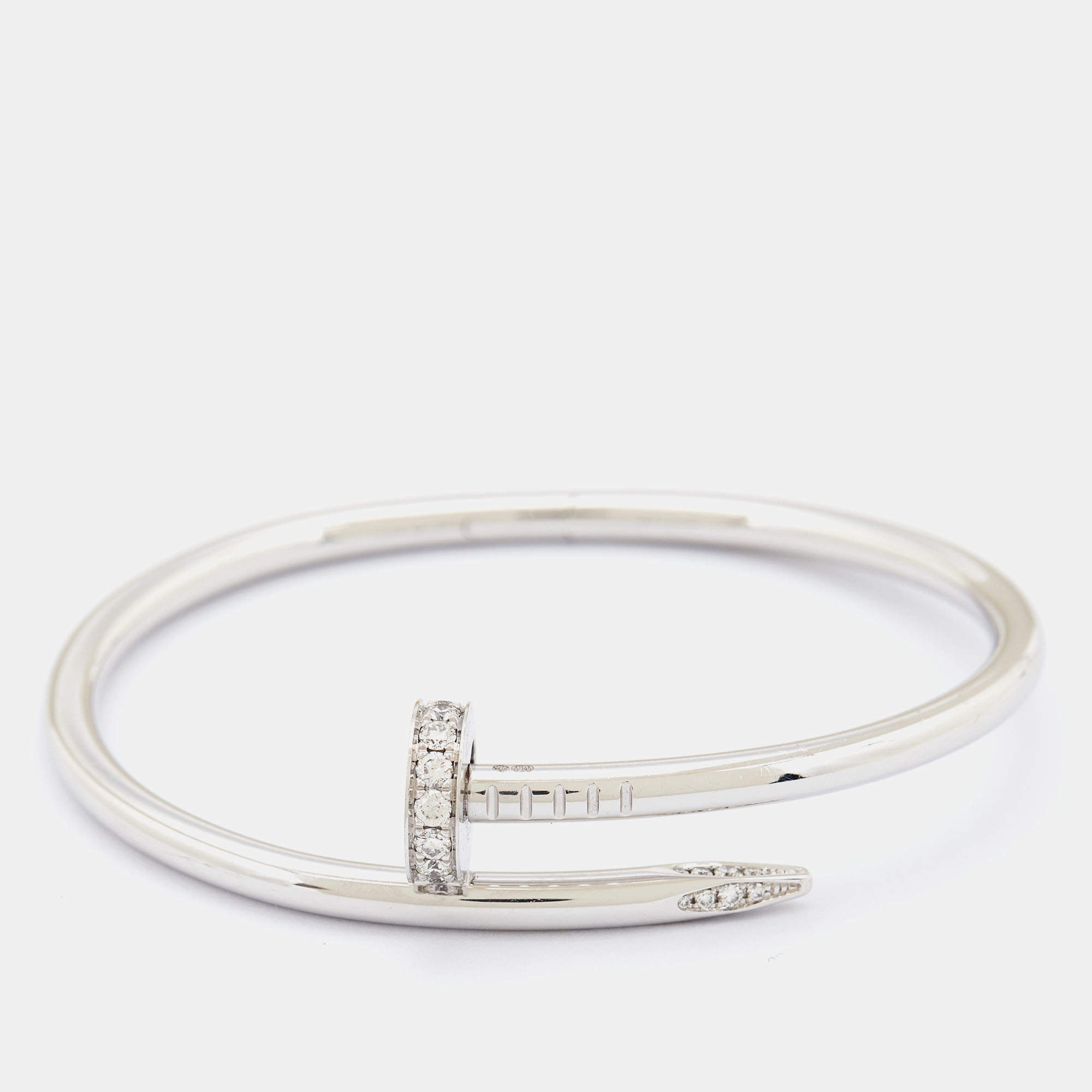 Cartier Love 4 Diamonds Bracelet Bangle 18K Rose Gold Size 16 | eBay