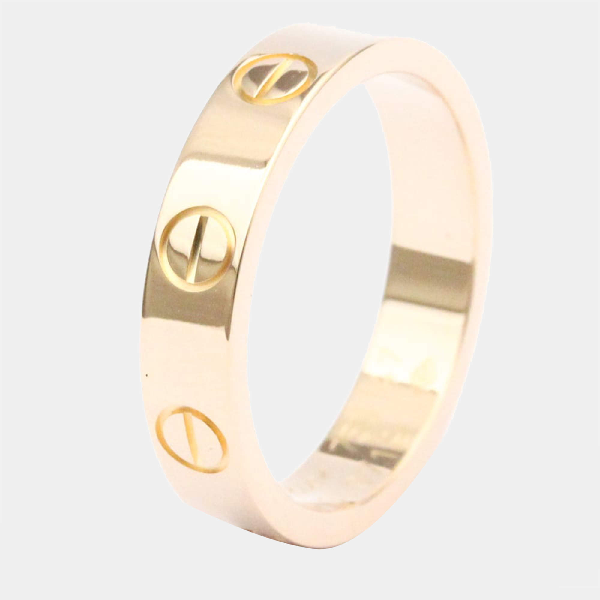 Pre Owned Cartier Love 18K Rose Gold Ring EU 47