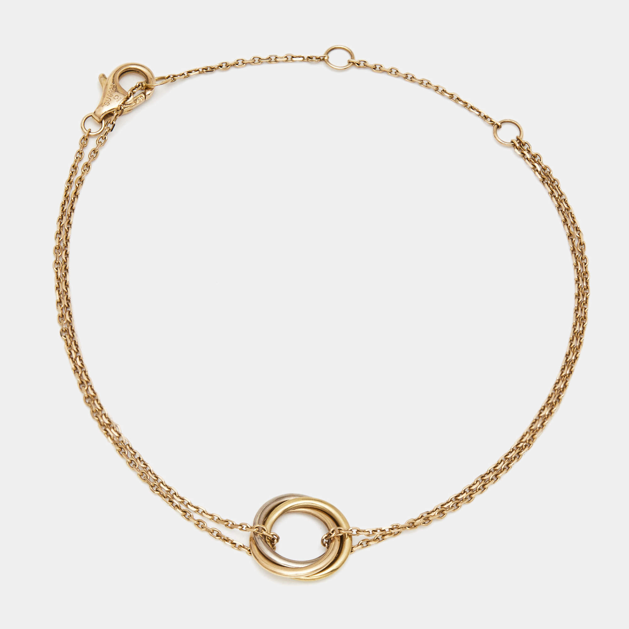 Trinity yellow gold bracelet