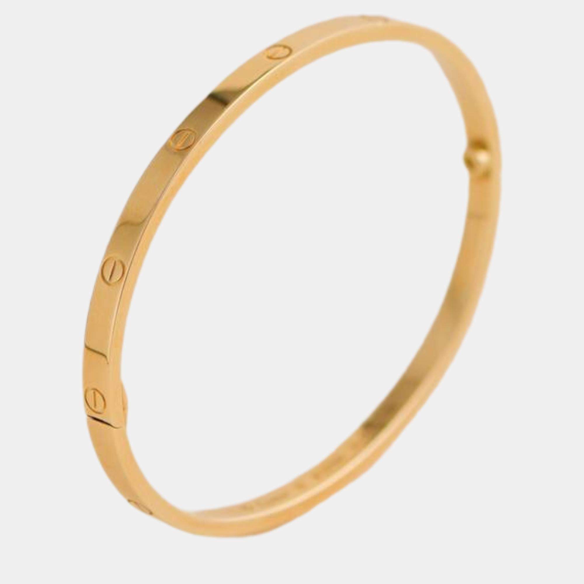 18K pink gold Cartier Love bracelet, SM/small model