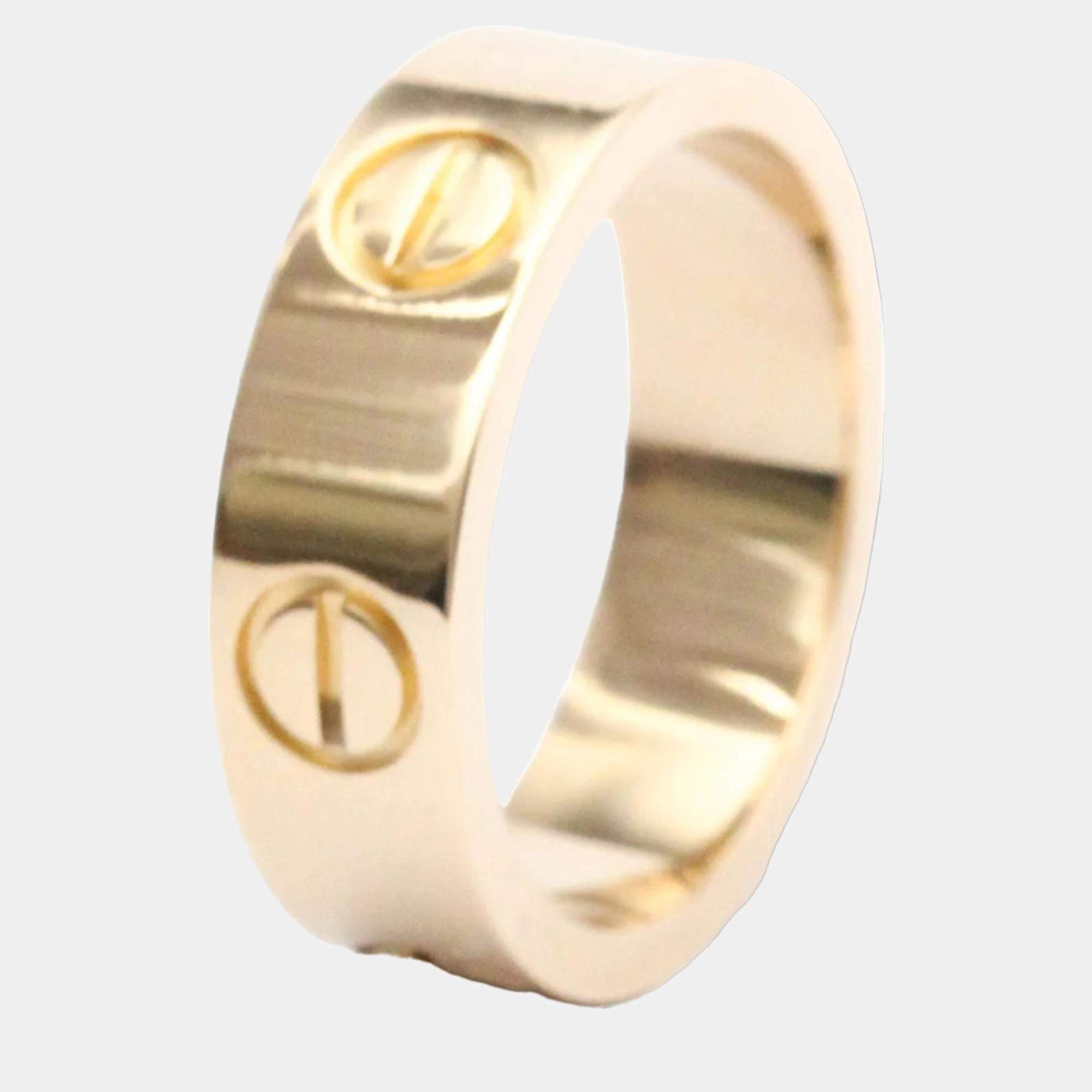 Cartier Love 18K Rose Gold Ring EU 50 Cartier TLC