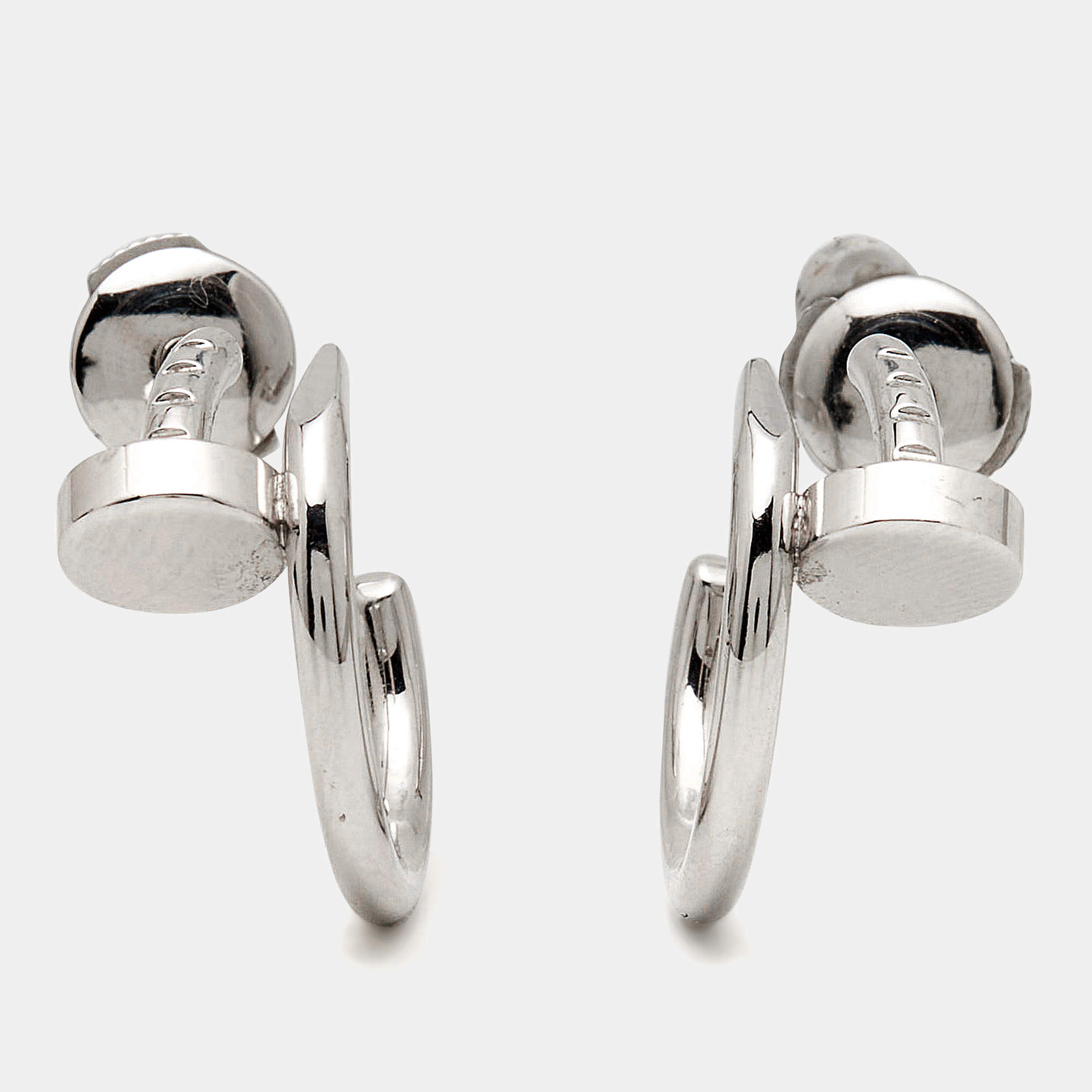 Cartier Juste Un Clou 18k White Gold Earrings