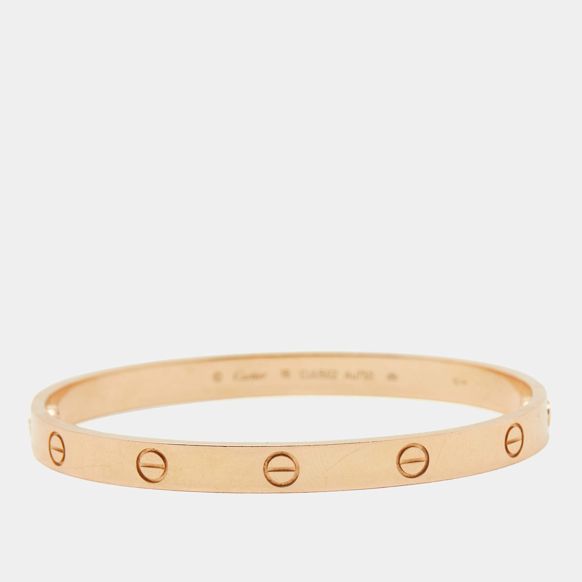 مملوكة مسبقًا Cartier Love 18k Rose Gold Bracelet 19