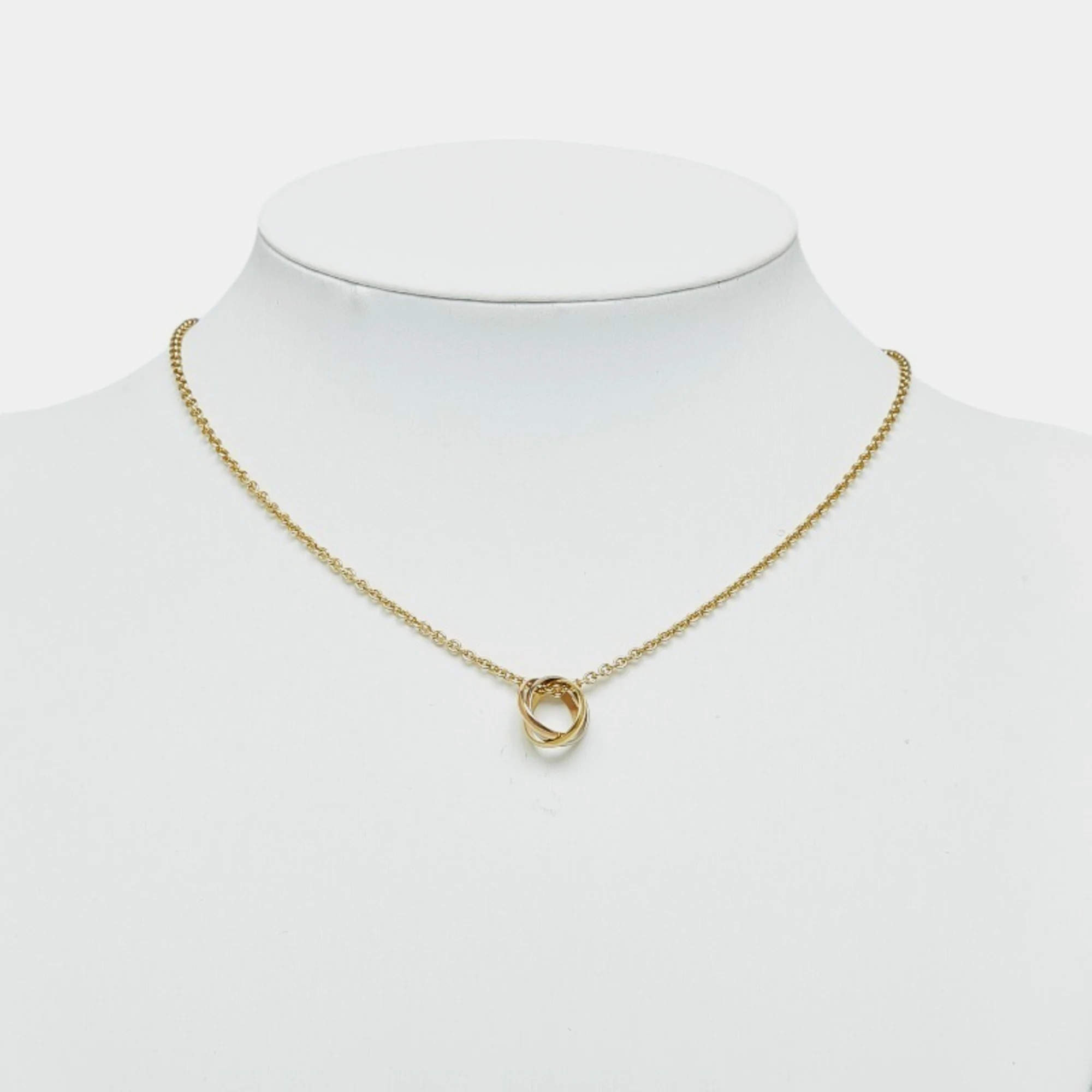 Cartier Trinity 18K Yellow Rose and White Gold Necklace Cartier TLC