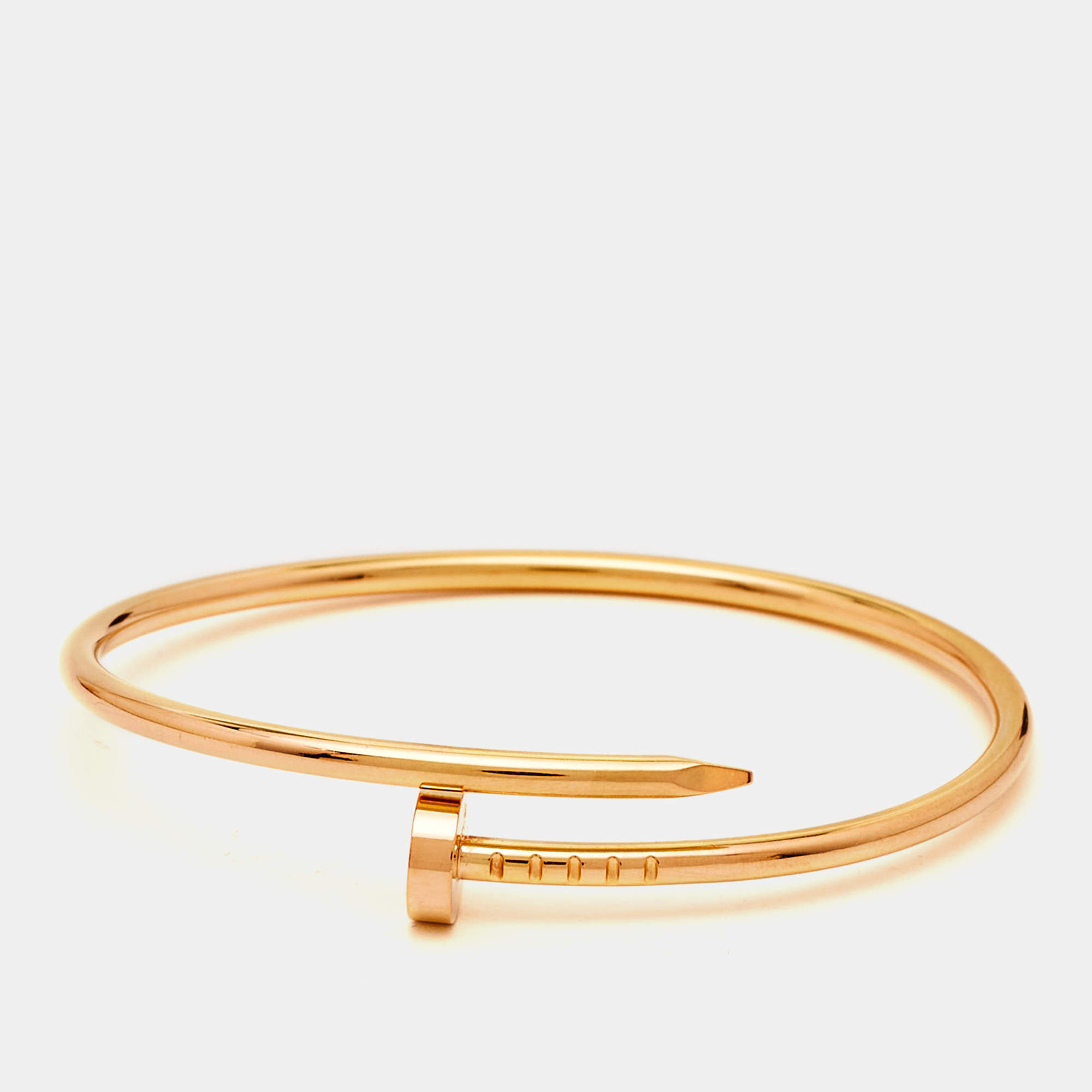 Cartier Juste Un Clou 18k Rose Gold Small Model Bracelet 15 Cartier ...