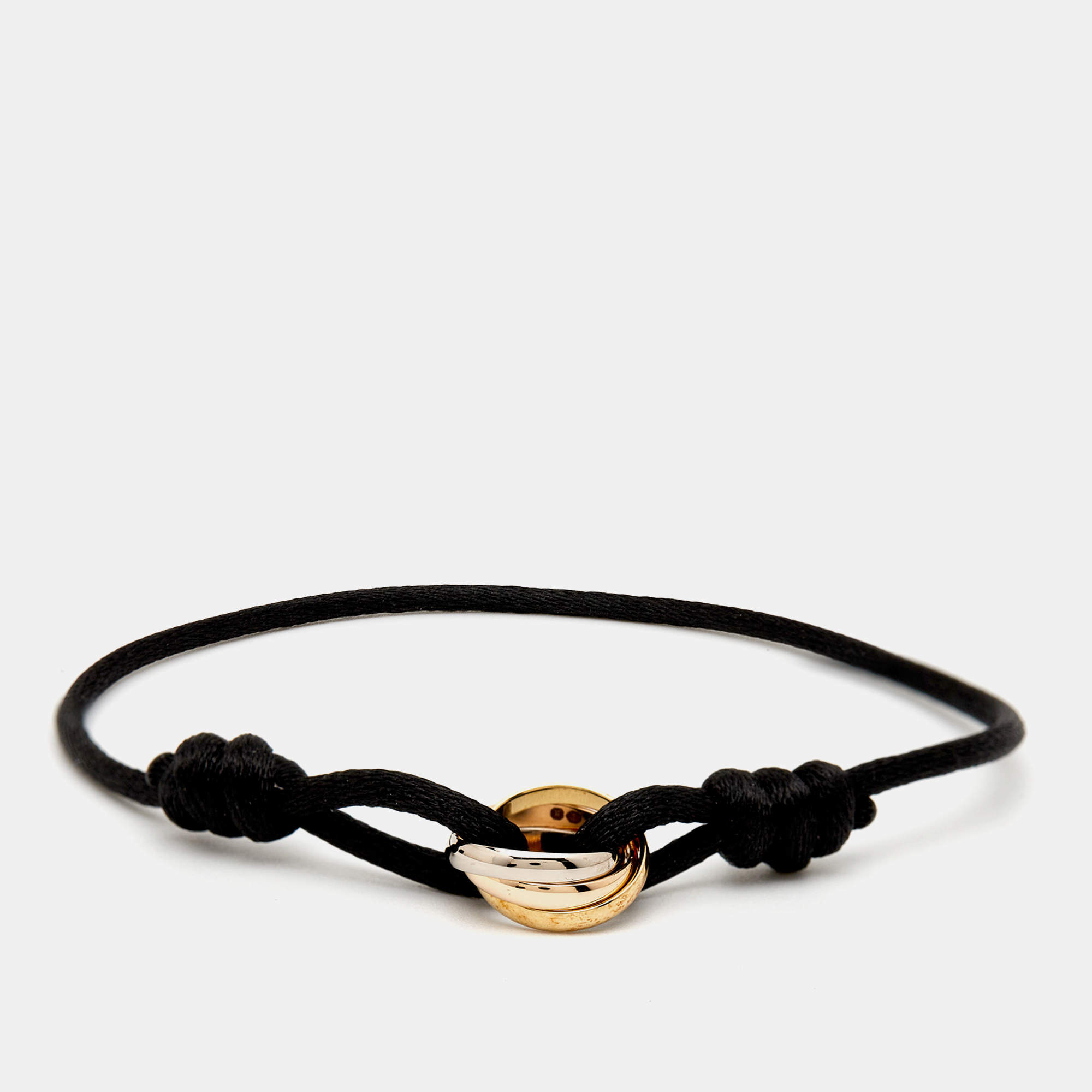 مملوكة مسبقًا Cartier Trinity 18k Three Tone Gold Cord  Bracelet