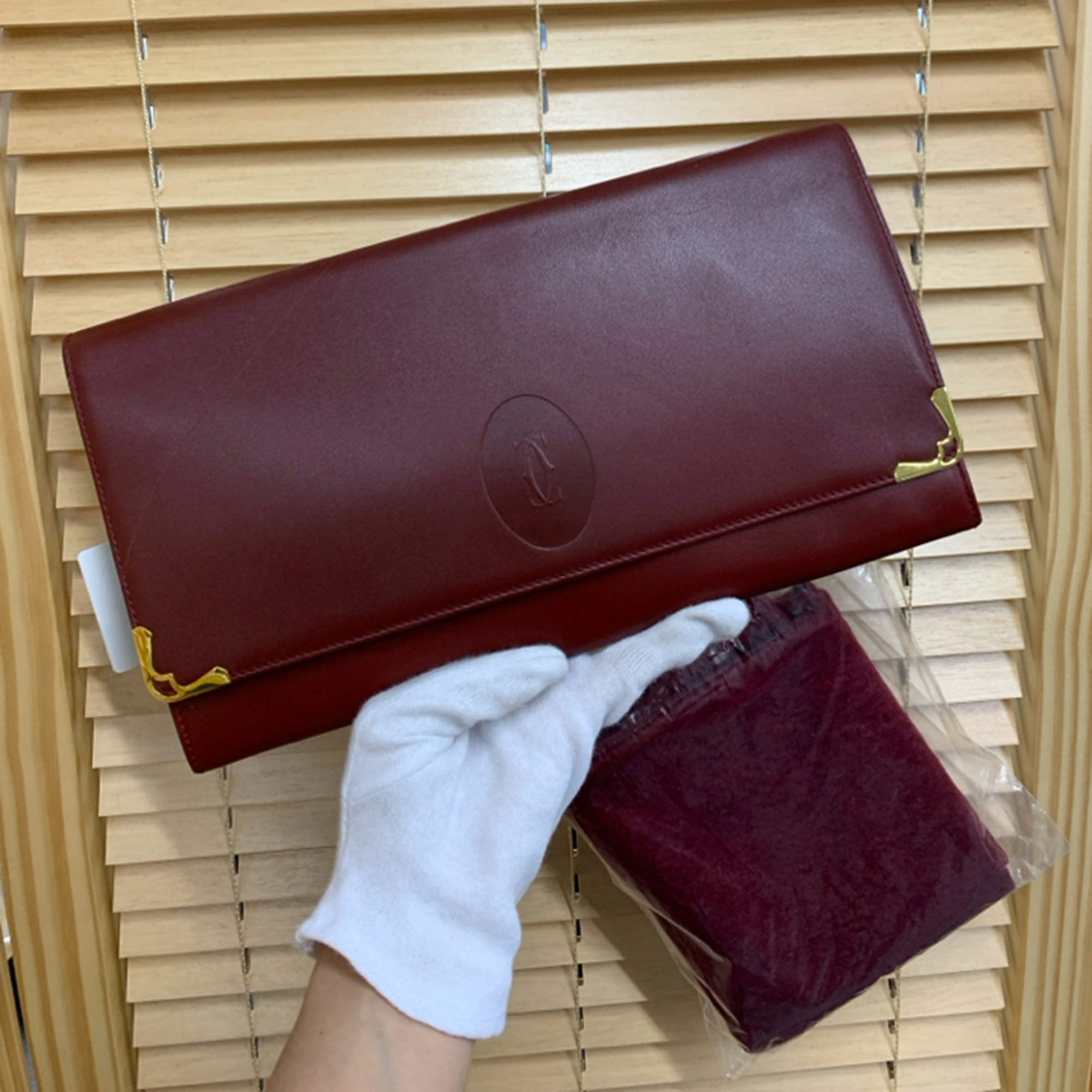 Pre Owned Cartier Red Clutch bag