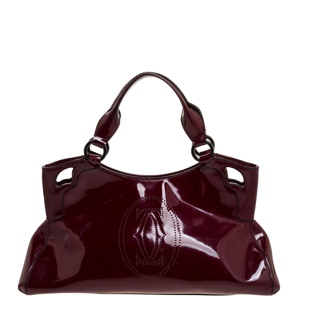 Cartier Red Patent Leather Small Marcello De Cartier Bag