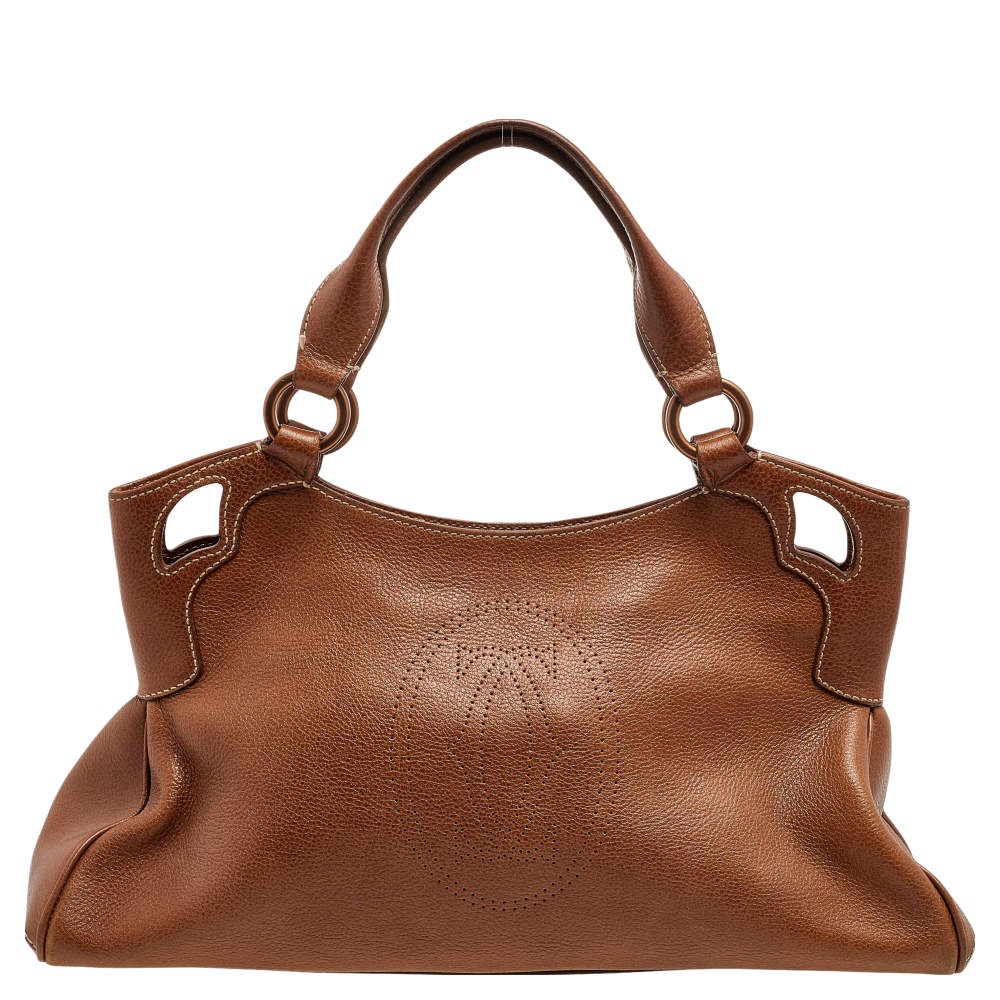 Pre Owned حقيبة ساتشل كارتييه مارسيلو دو كارتييه جلد بني