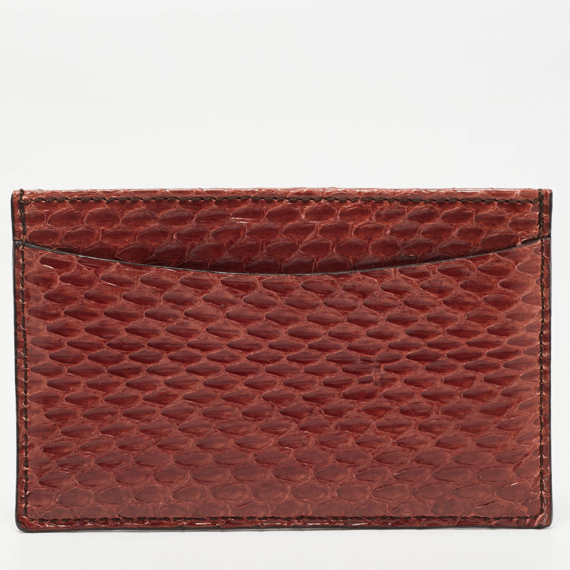Cartier Brown Python Card Holder