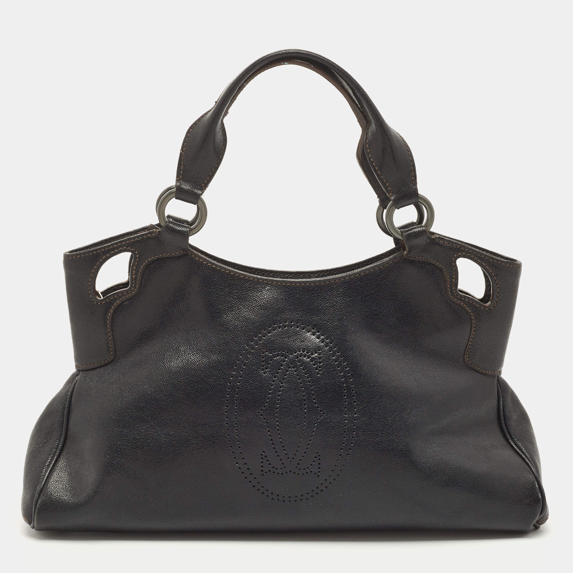 Cartier Black Leather Small Marcello De Cartier Bag Cartier TLC