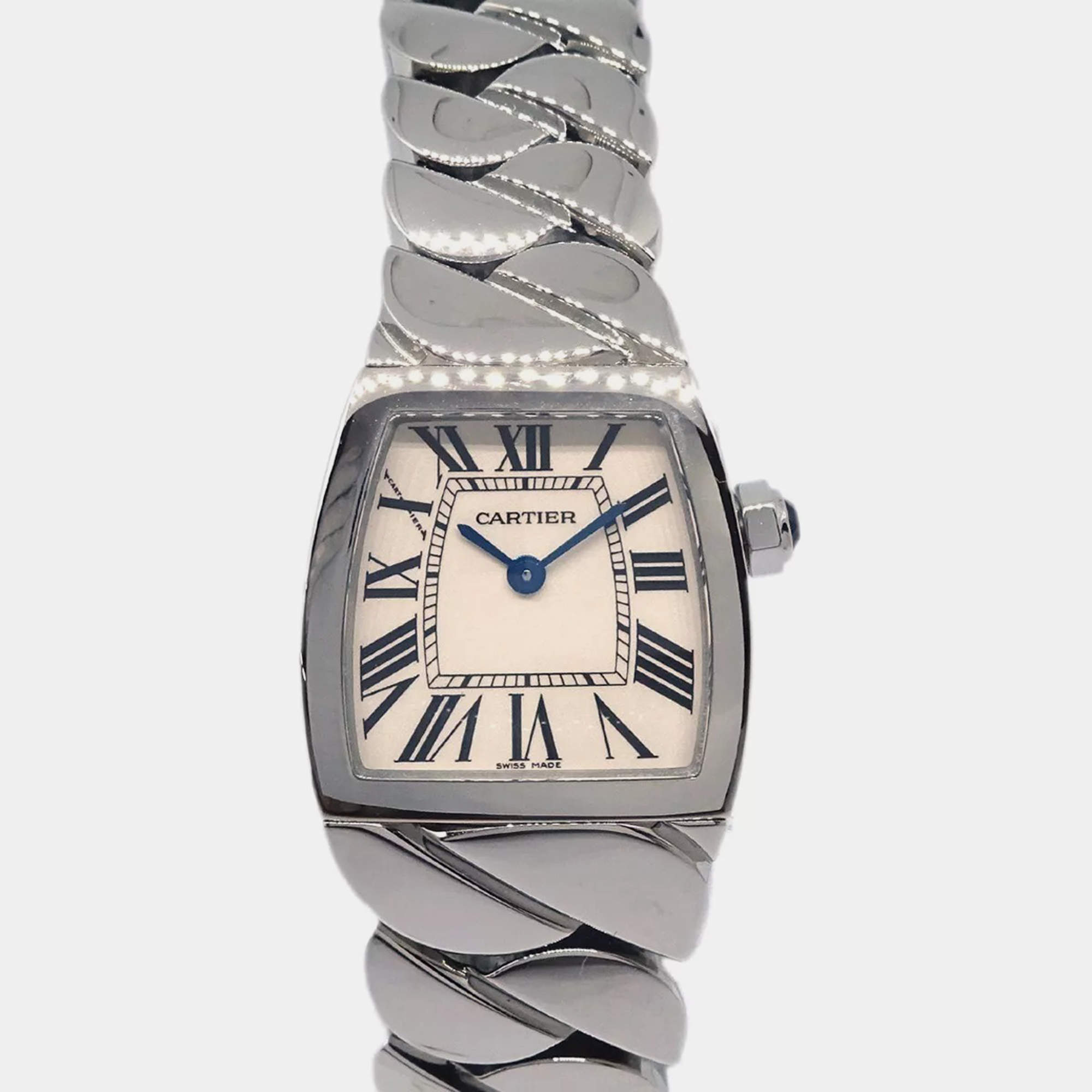 Cartier Silver Stainless Steel La Dona 2902 Quartz Women's Wristwatch 22 mm