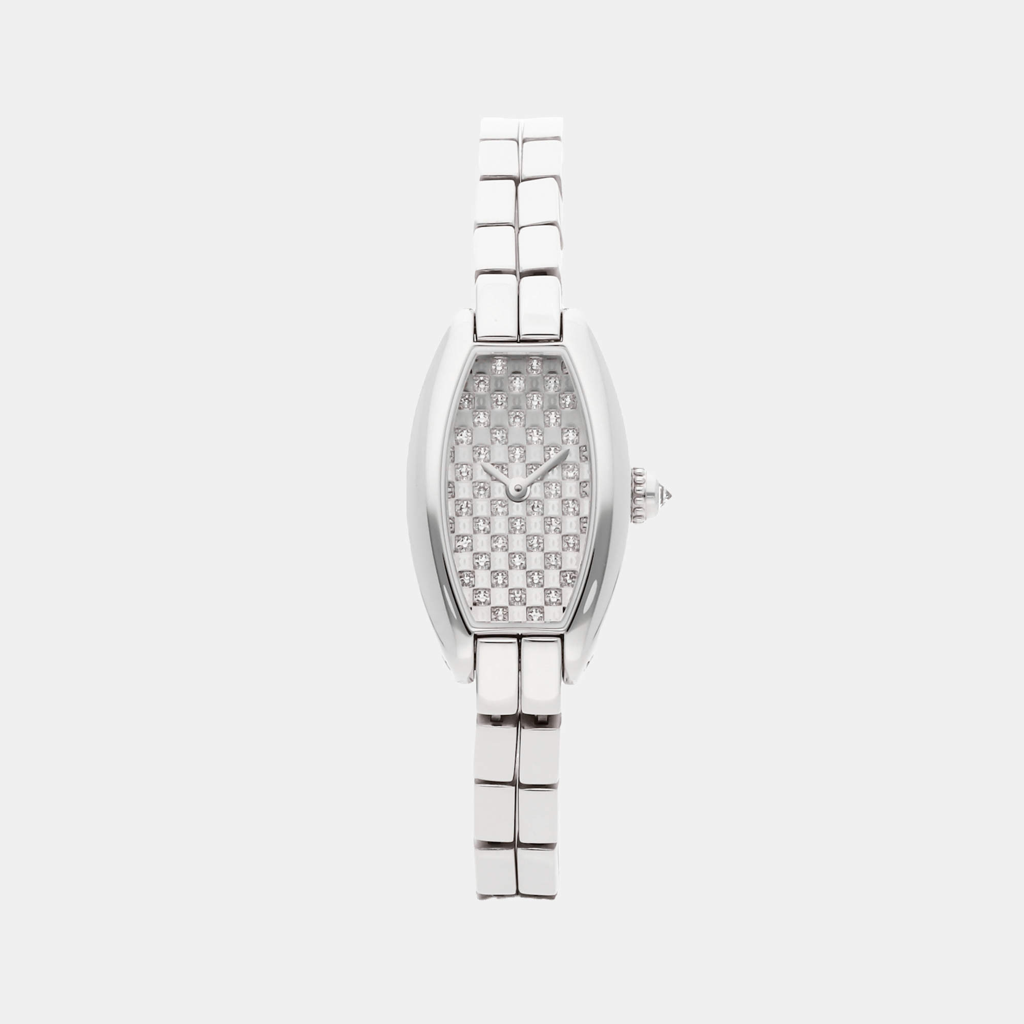 Cartier Lanieres Mini Tonneau WJ2002W3 16 x 25mm Quartz Women's Wristwatch 