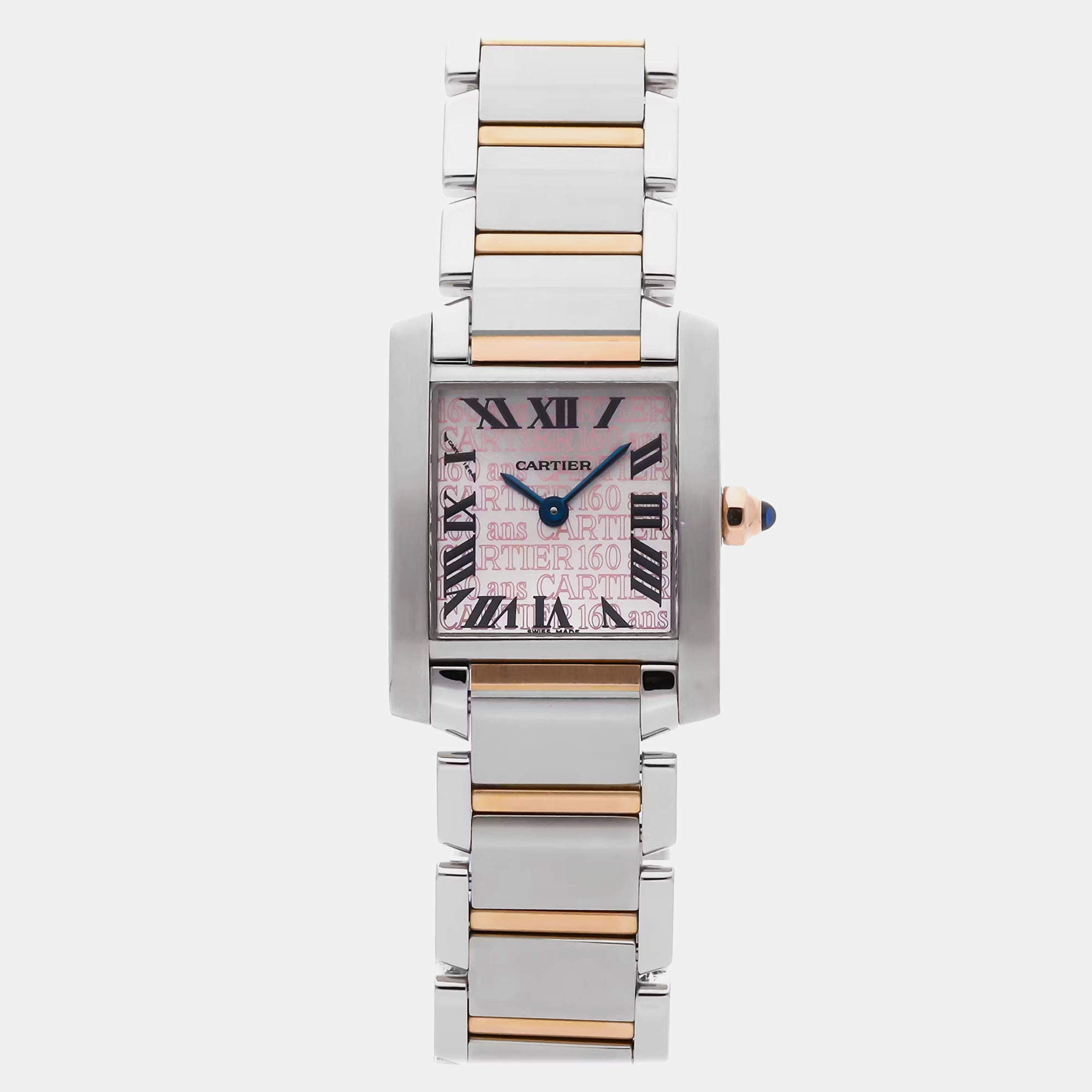 Cartier Tank Francaise 160th Anniversary W51036Q4 25mm x 20mm Quartz Women's Wristwatch 
