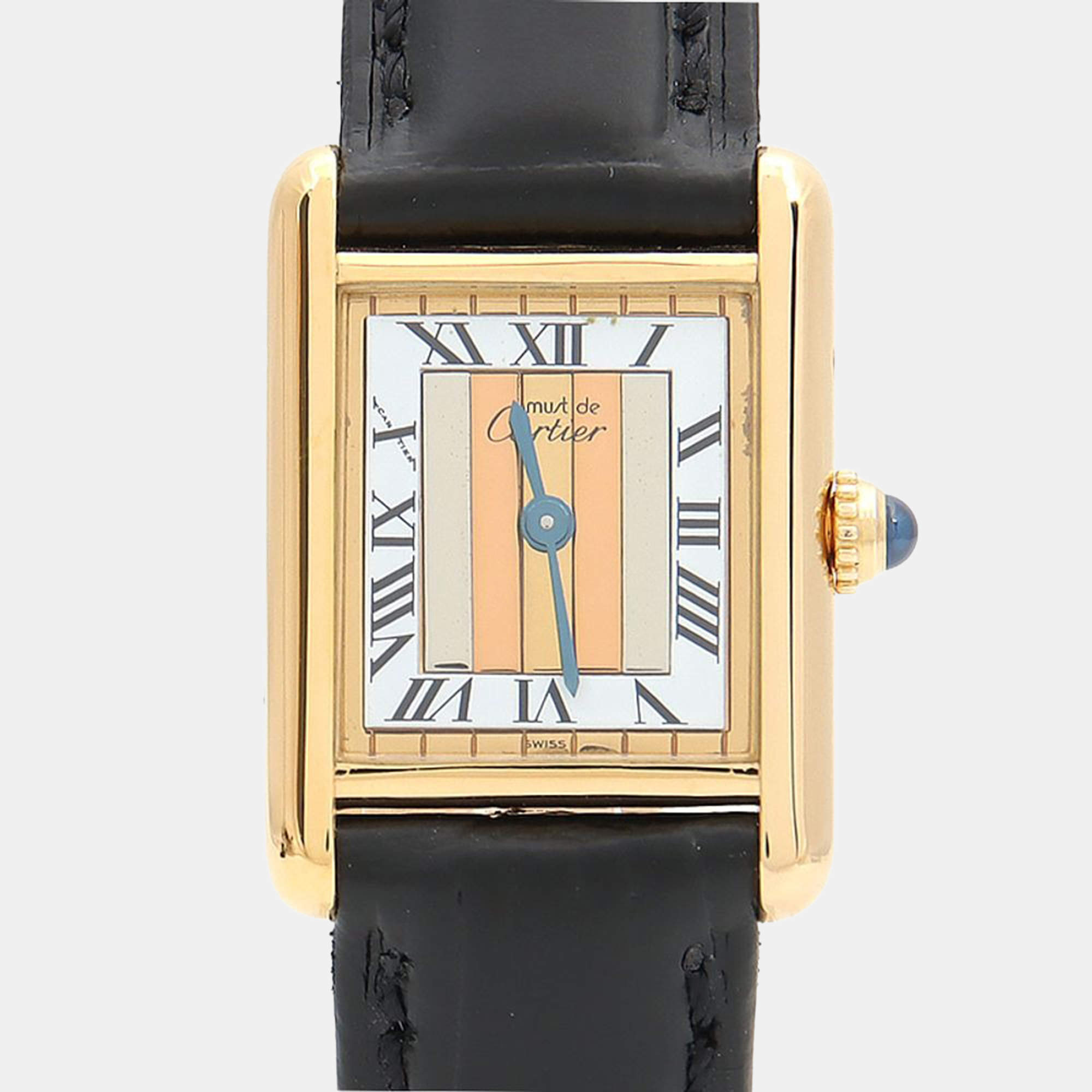 Pre Owned Cartier Tank Must Quartz Silver Women's Wristwatch 20 mm