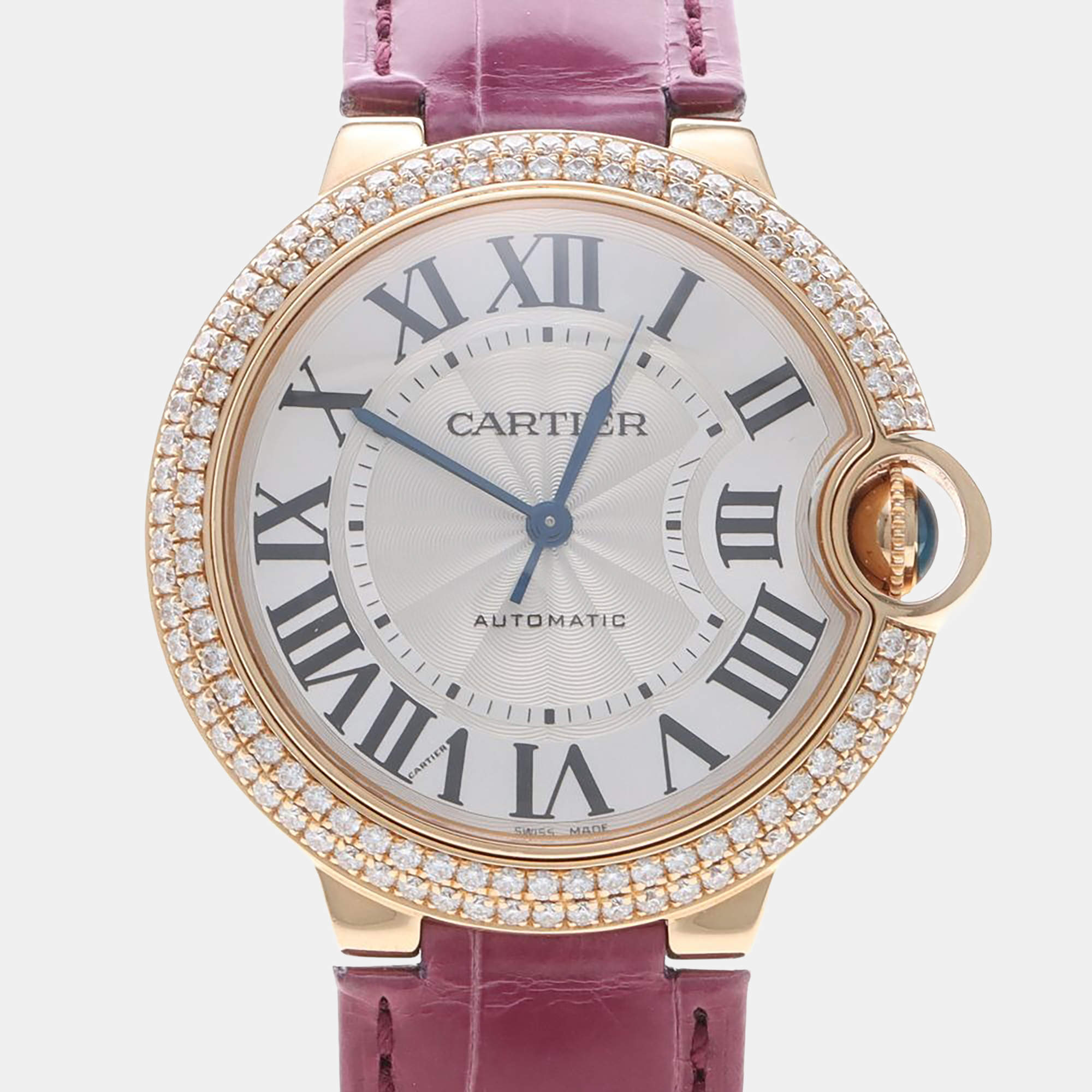 مملوكة مسبقًا Cartier Ballon Bleu WE900551 Automatic 18K Rose Gold Women's Wristwatch 36 mm