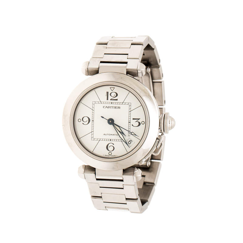 Cartier White Stainless Steel Pasha de 