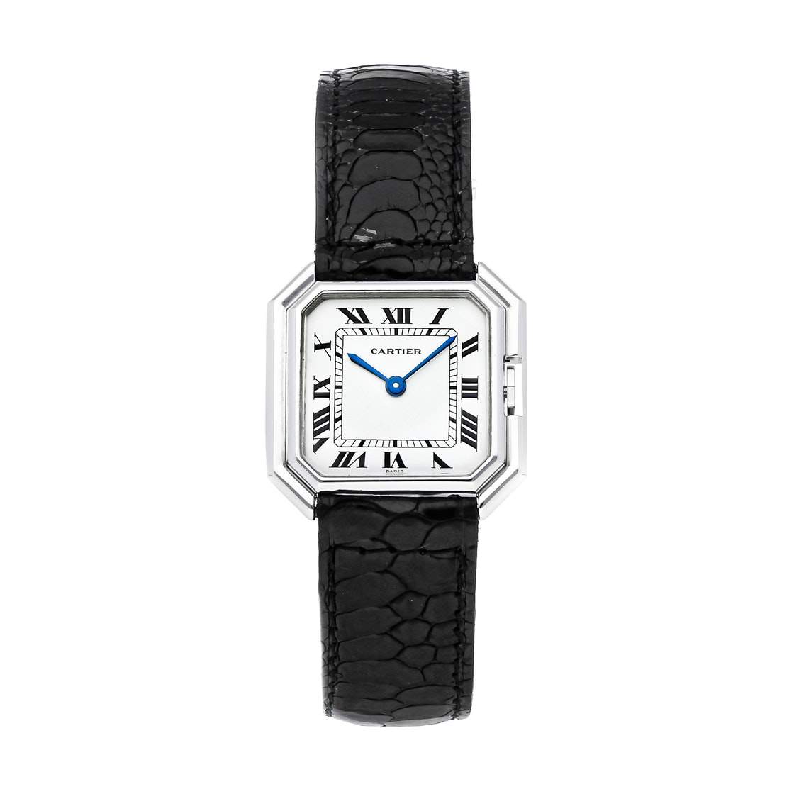 Cartier White 18K White Gold Vintage Ceinture Paris Women's Wristwatch 27 x 27 MM