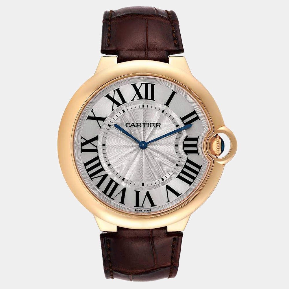 Cartier Silver 18K Rose Gold Ballon Bleu W690054 Manual Winding