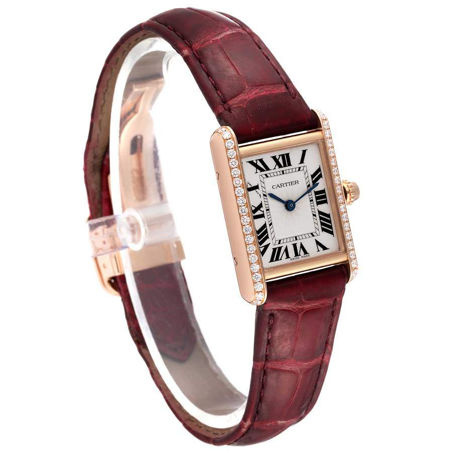 Cartier Tank Rose Gold & Diamond Lady's Watch, WJTA0038