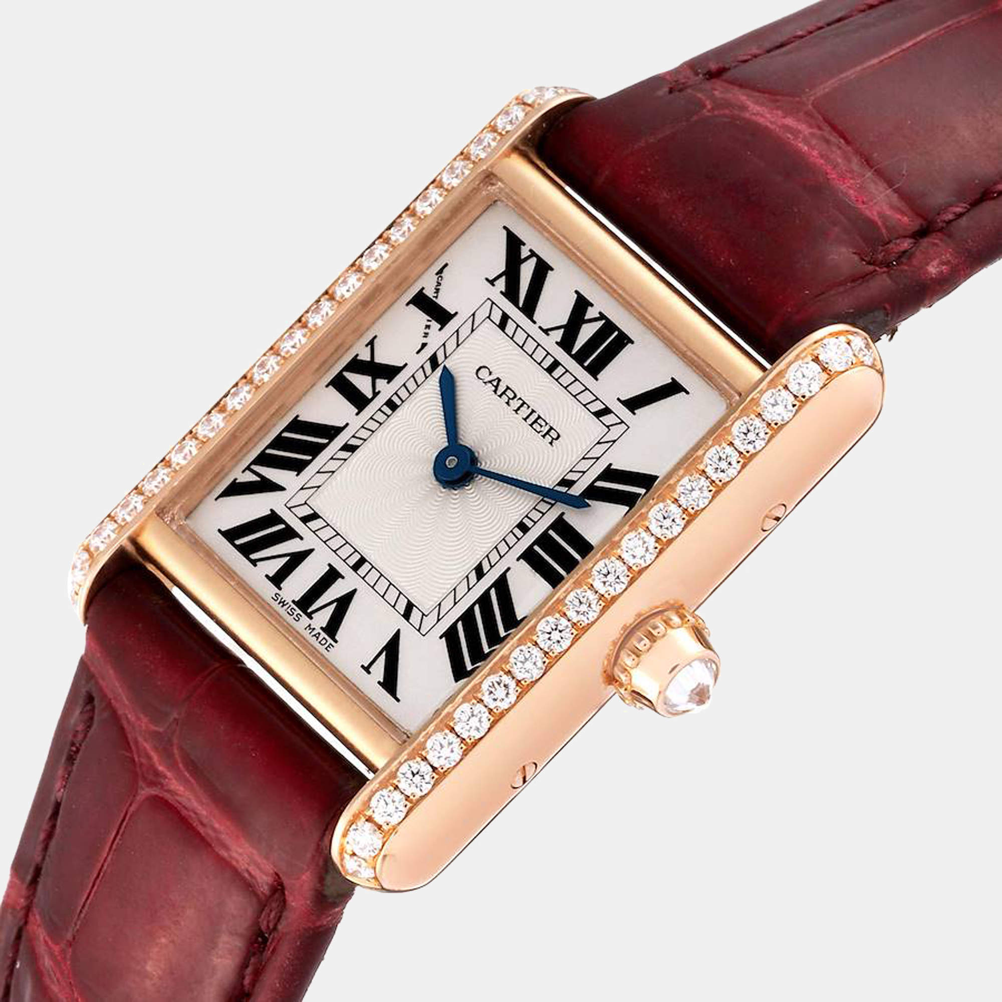 Cartier Tank Louis Small Yellow Gold Brown Strap Ladies Watch W1529856 in  2023