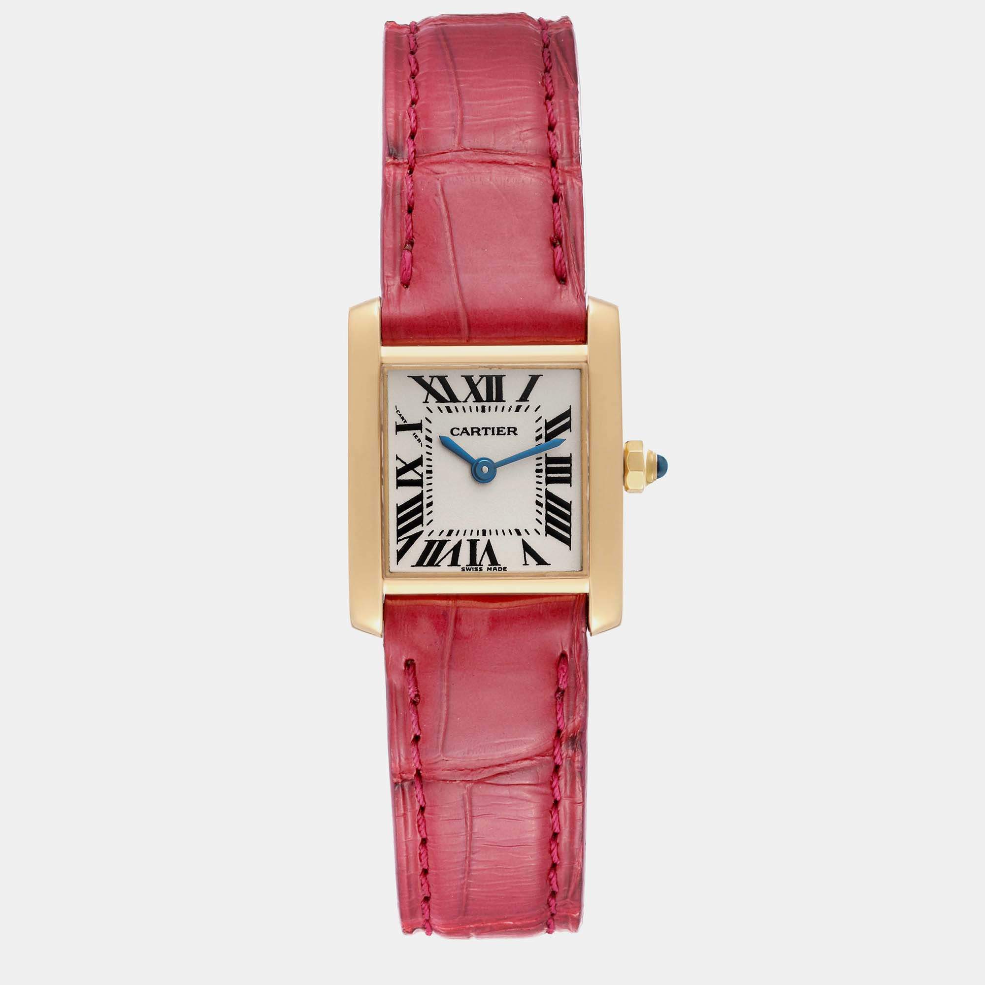  Cartier Tank Francaise Silver Dial Ladies Watch W4TA0008 :  Clothing, Shoes & Jewelry