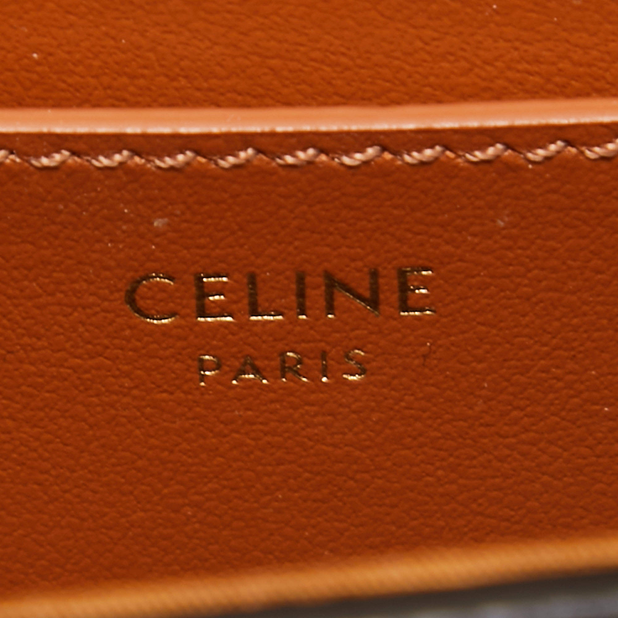Celine CELINE Clutch Bag Multi-Case Pouch Brown Gold Bordeaux Leather |  eLADY Globazone