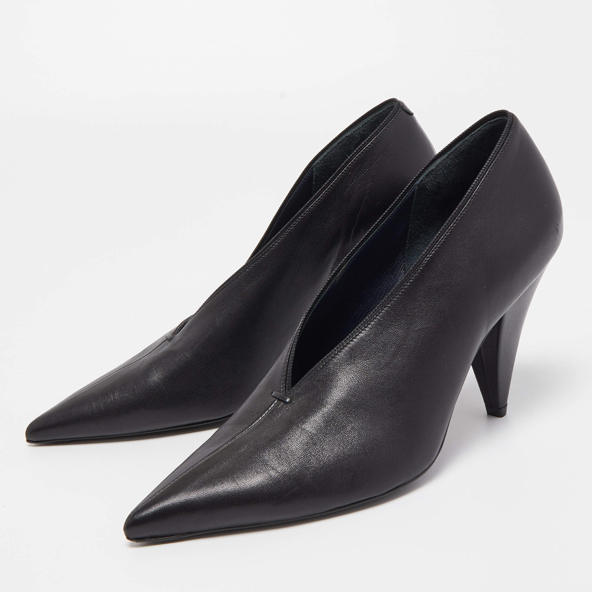 CELINE V-NECK PUMP セリーヌ BLACK 36.5 - www.top4all.pl