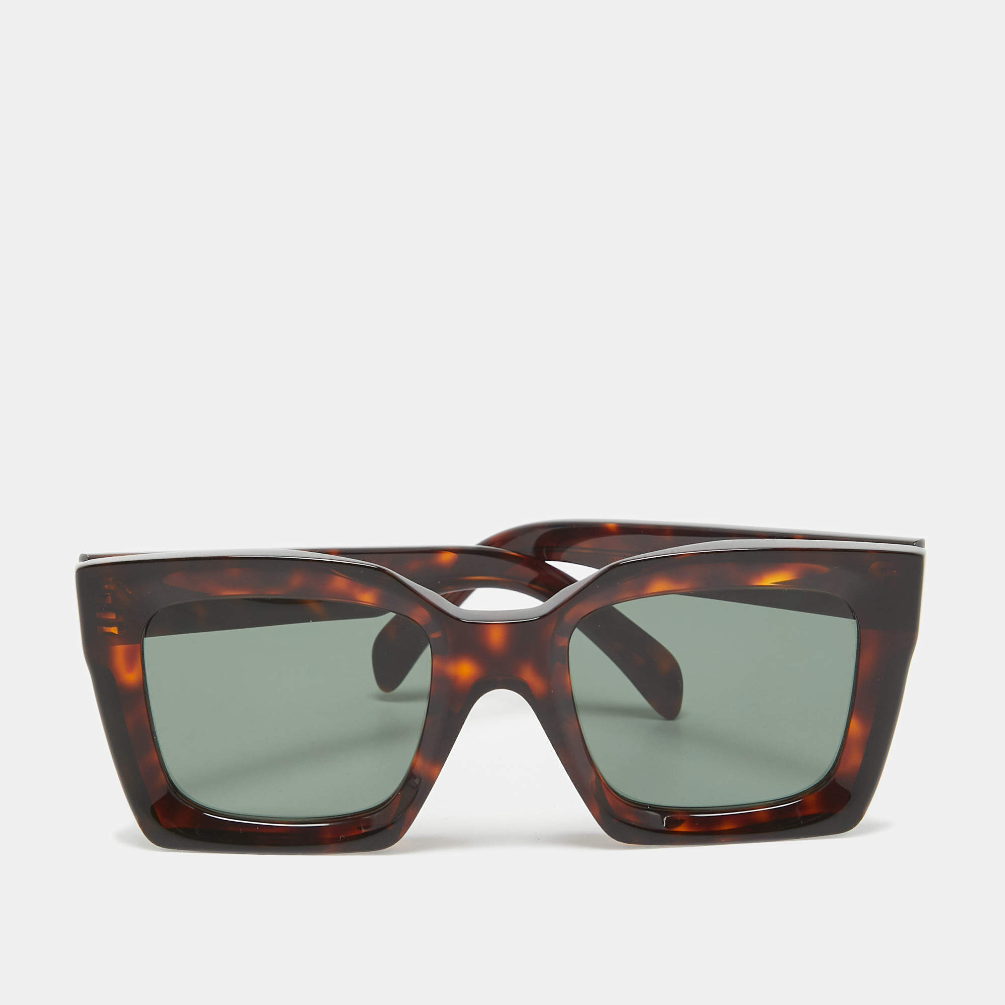 Celine Dark Brown Tortoise CL40130i Square Sunglasses