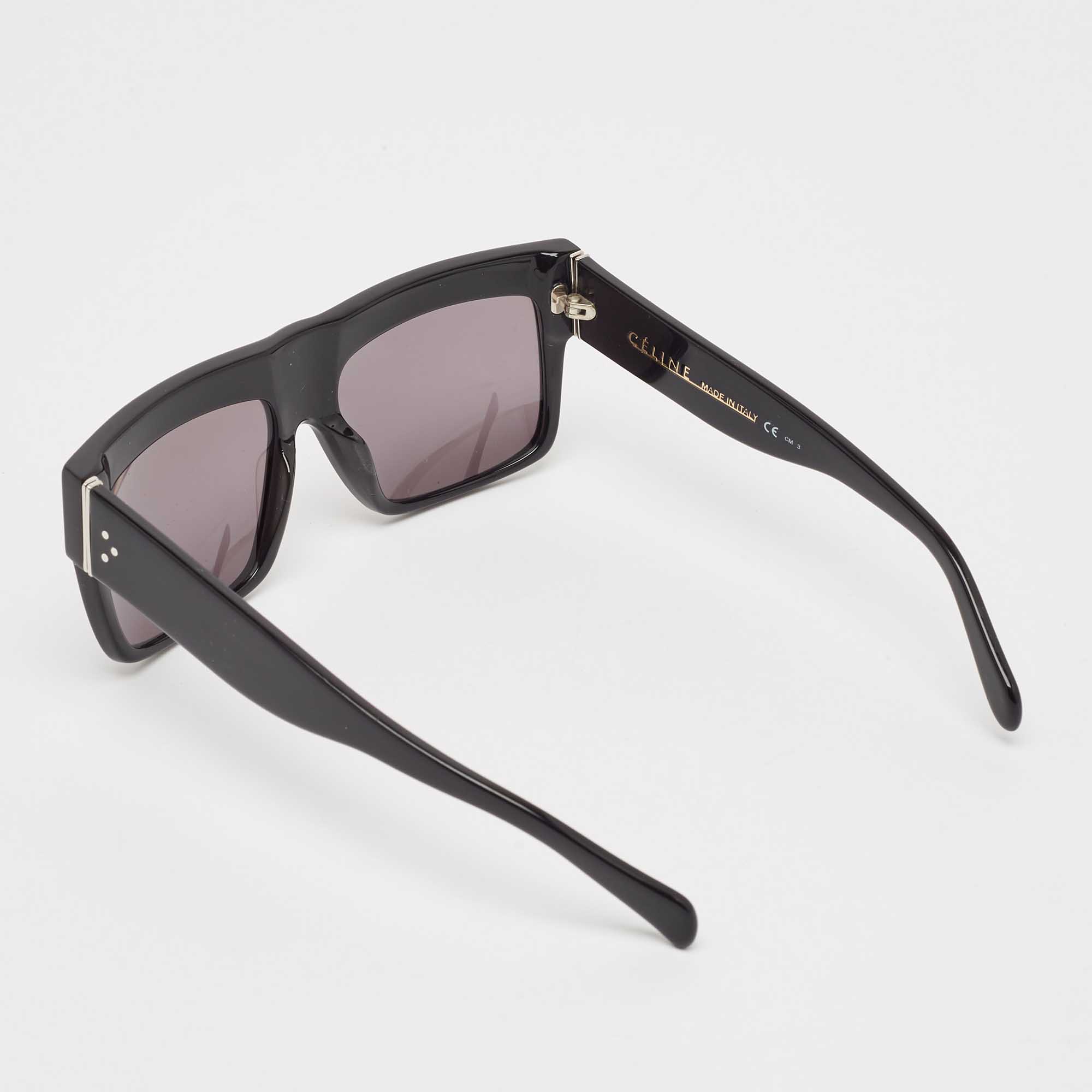 Celine Black/Grey CL41756 ZZ Top Rectangle Sunglasses Celine TLC - Main Image