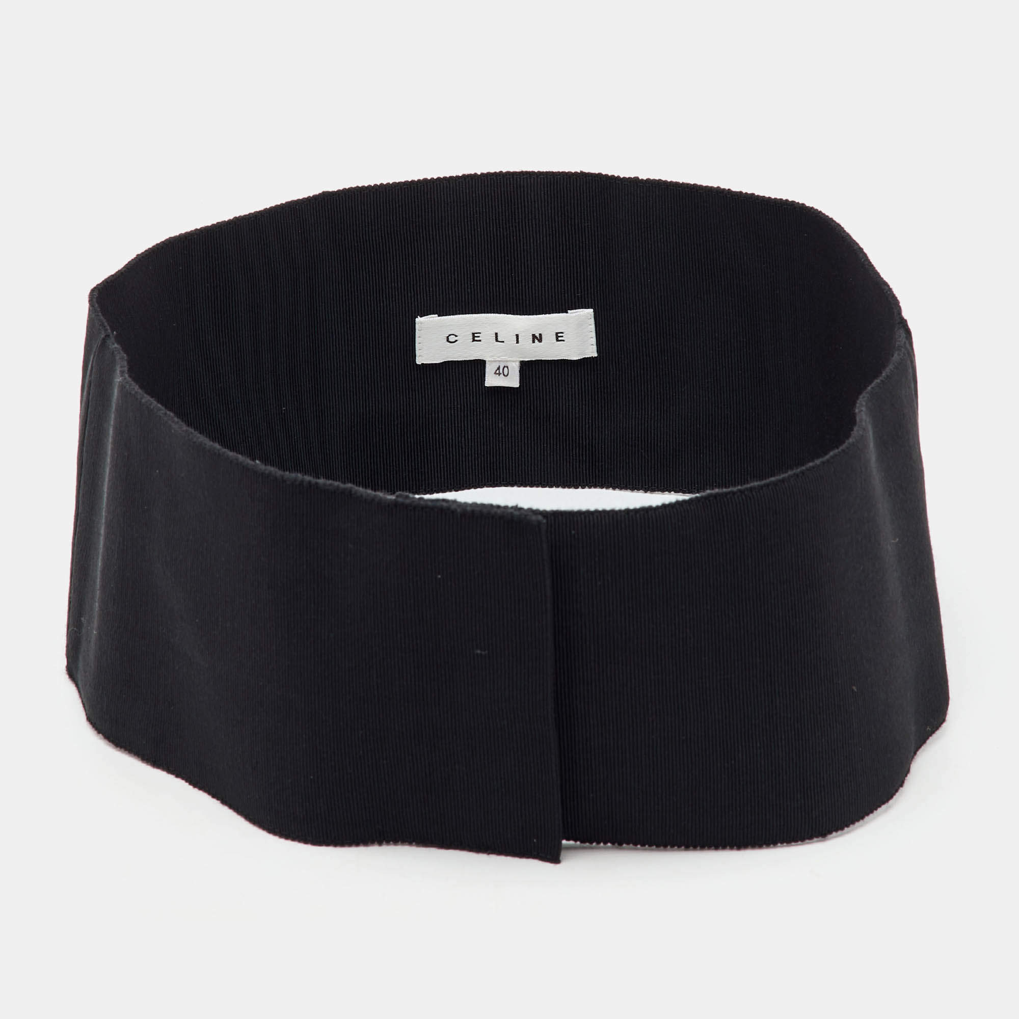 Celine Black Grosgrain Waist Belt M