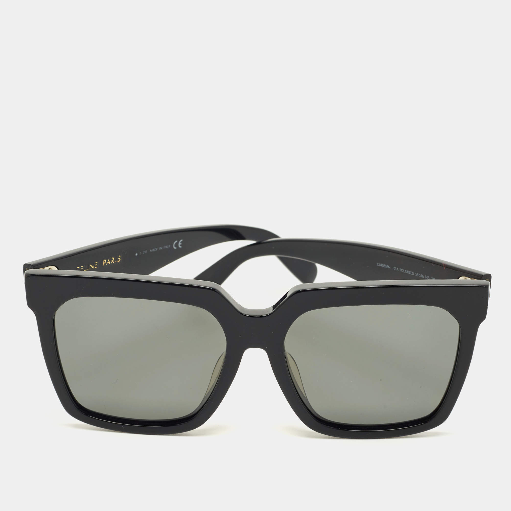 مملوكة مسبقًا نظارة شمسية سيلين CL4055FN مربعة مستقطبة سوداء